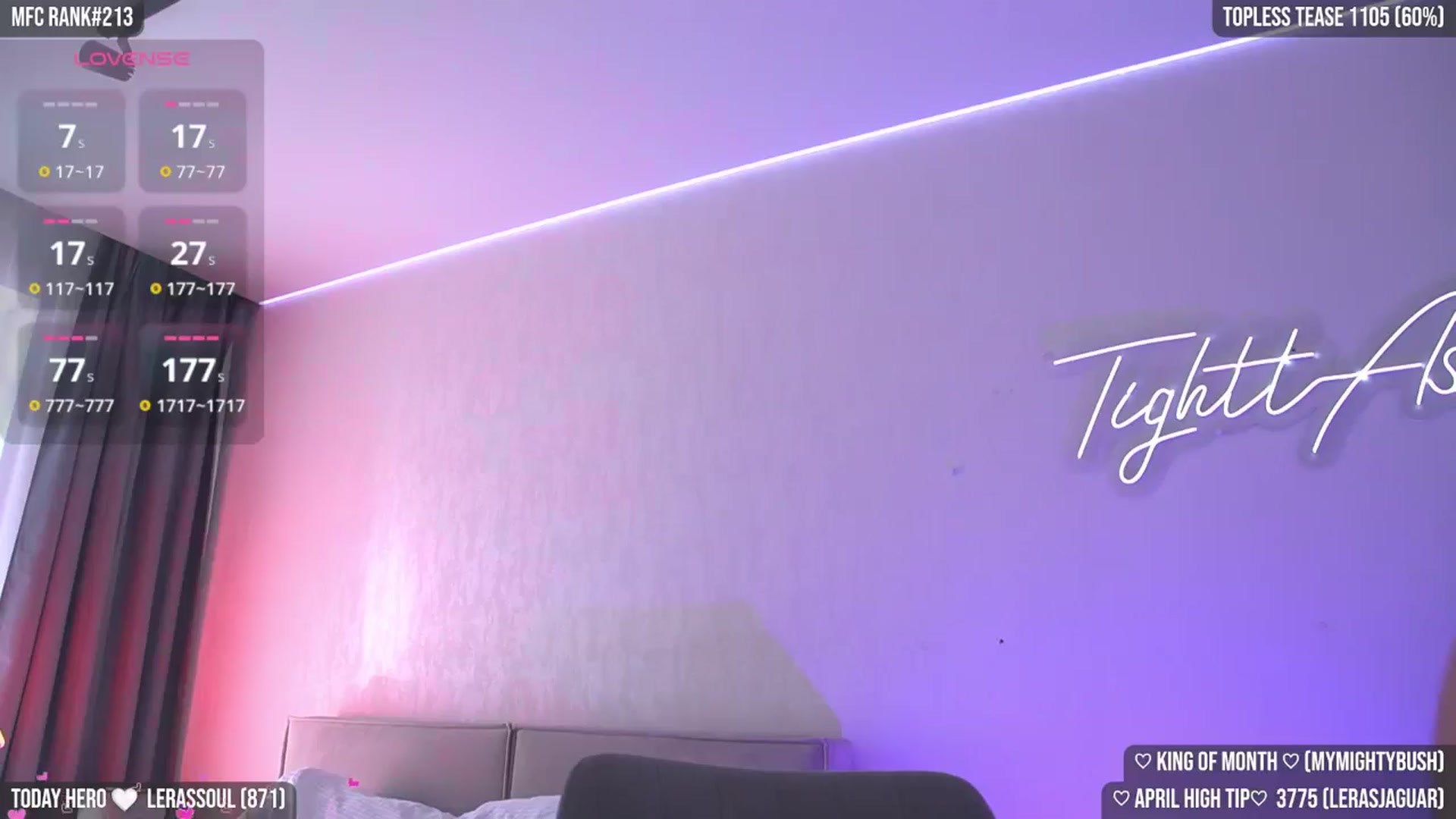 Gallery image thumbnail from TighttAss's myfreecams stream on, 04/09/2026, 04:49 image 8 of 20