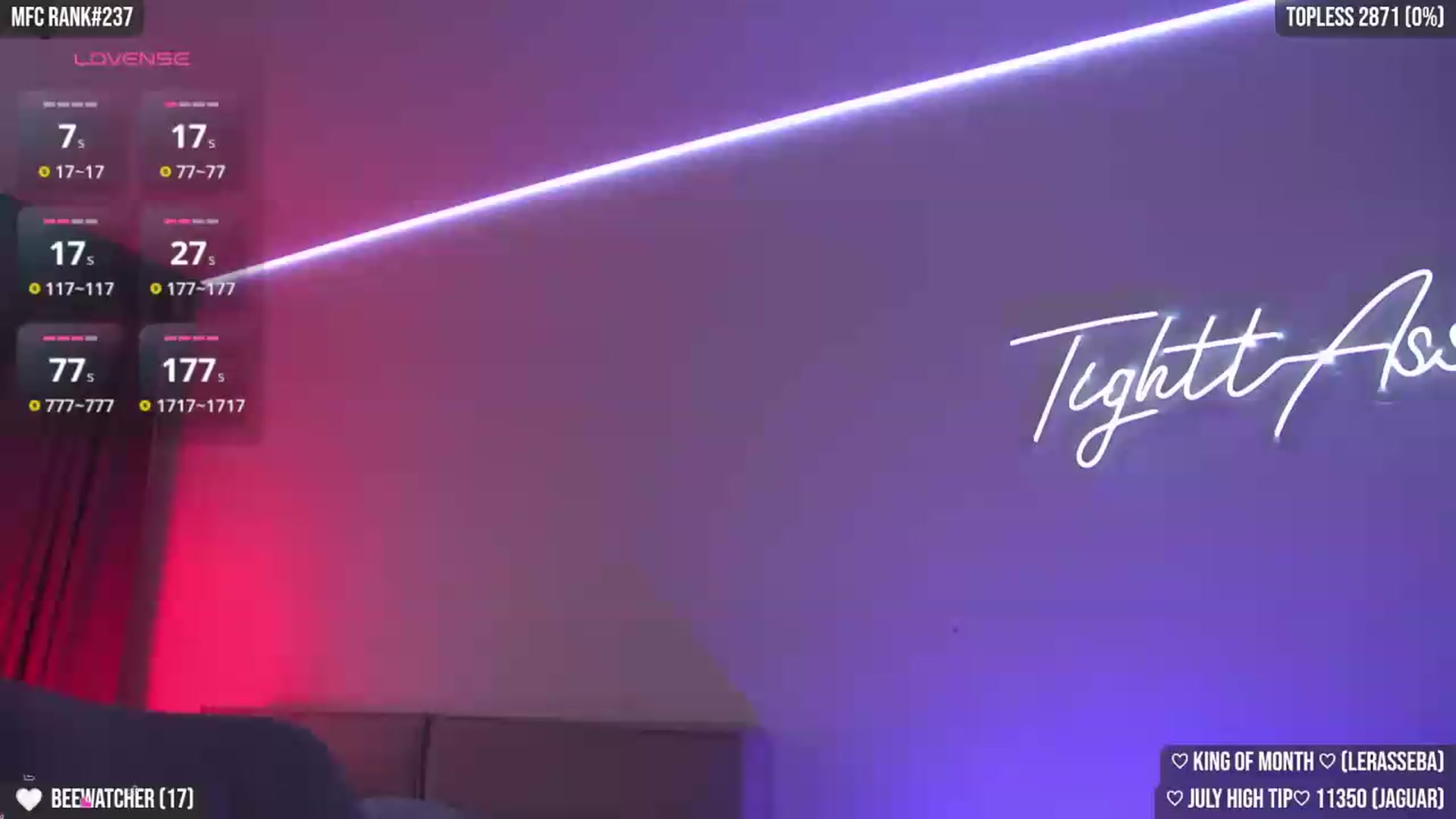 Gallery image thumbnail from TighttAss's myfreecams stream on, 07/19/2026, 05:13 image 1 of 20
