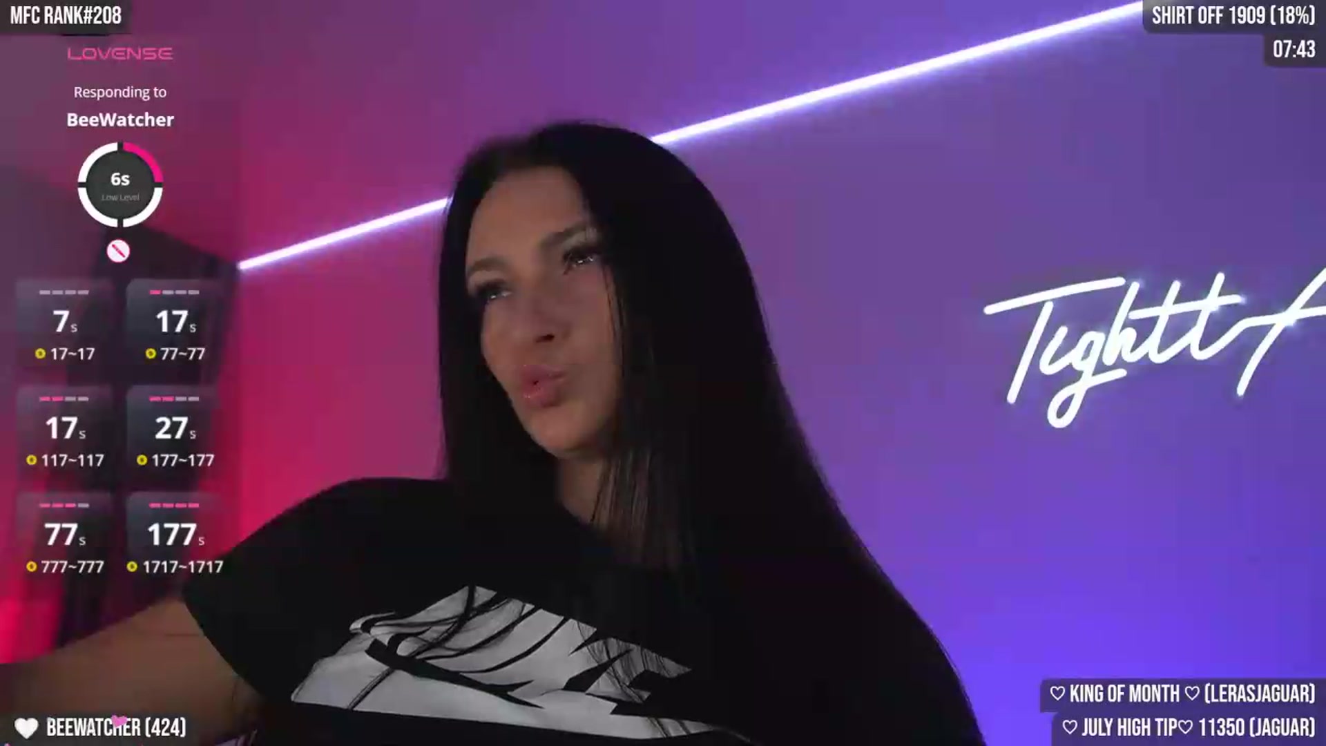 Gallery image thumbnail from TighttAss's myfreecams stream on, 07/26/2026, 04:44 image 5 of 20