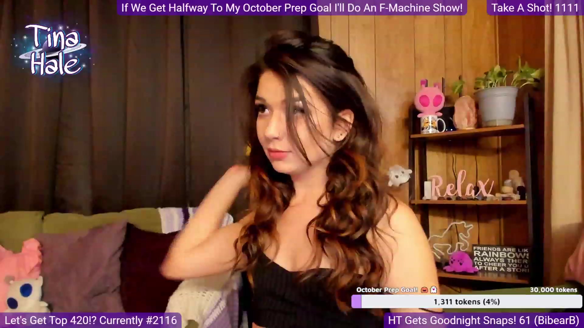 Gallery image thumbnail from TinaHale's myfreecams stream on, 09/04/2023, 03:54 image 12 of 20