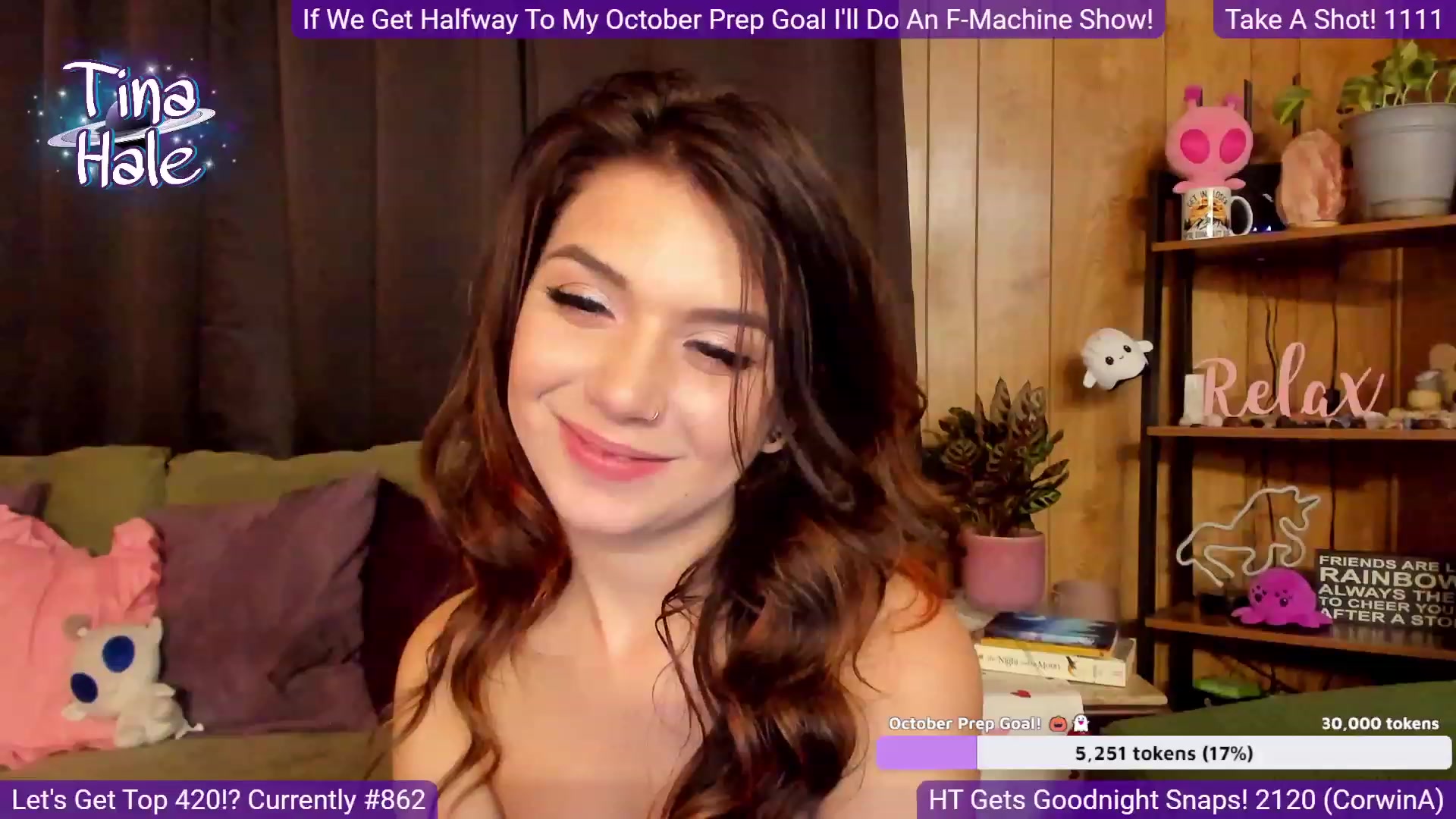 Gallery image thumbnail from TinaHale's myfreecams stream on, 09/04/2023, 06:19 image 12 of 20