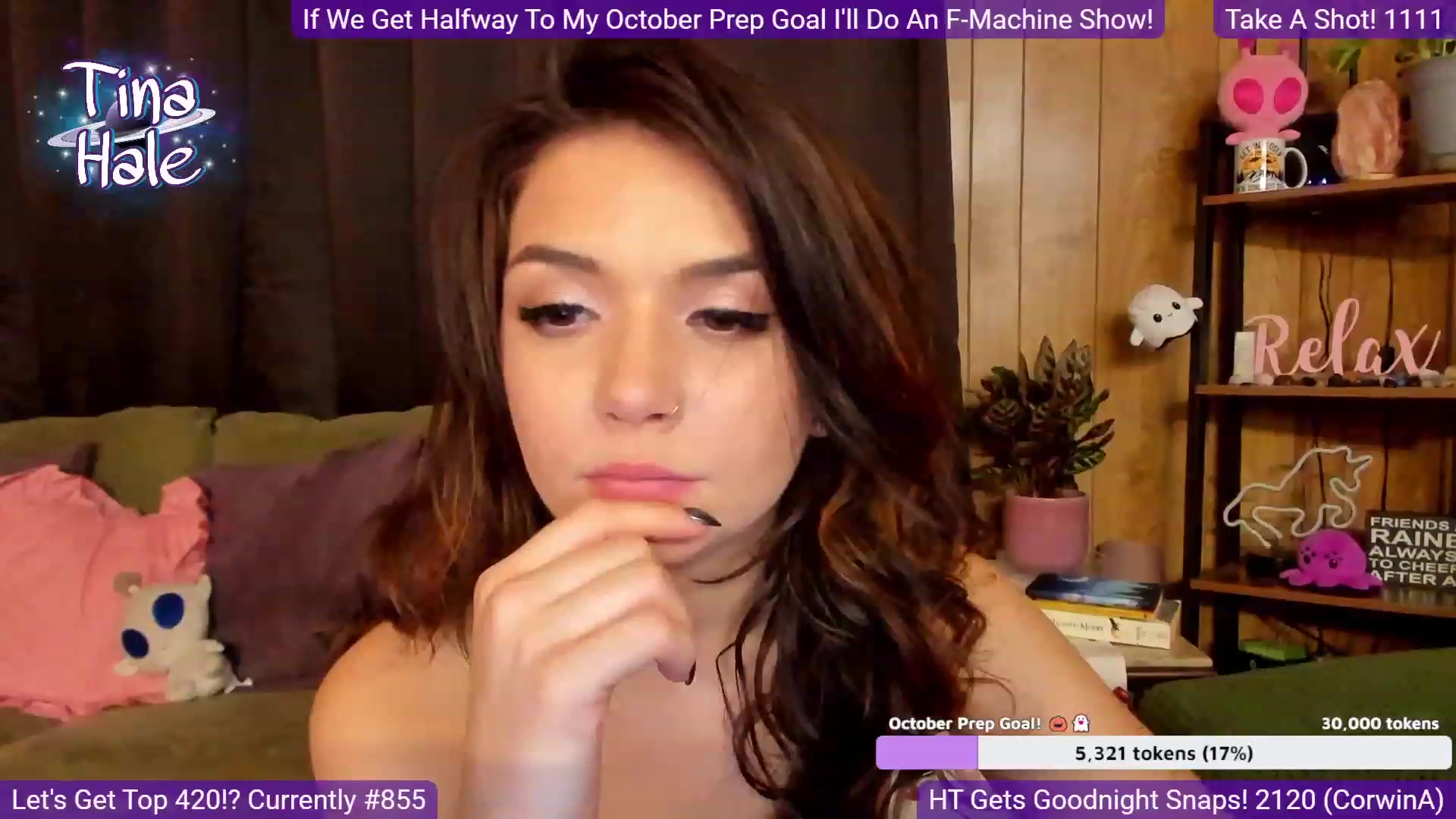 Gallery image thumbnail from TinaHale's myfreecams stream on, 09/04/2023, 06:19 image 14 of 20