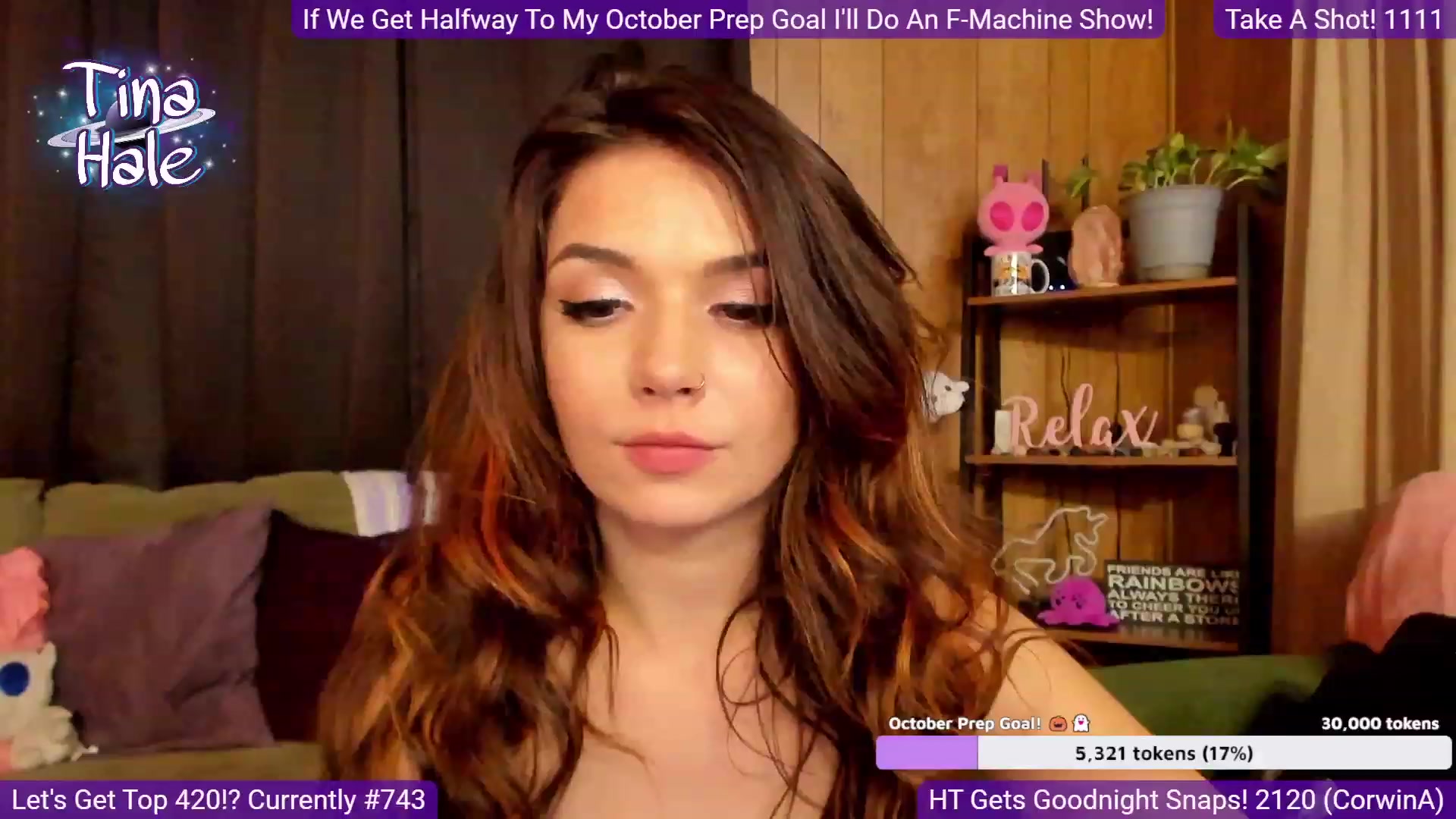 Gallery image thumbnail from TinaHale's myfreecams stream on, 09/04/2023, 06:19 image 18 of 20
