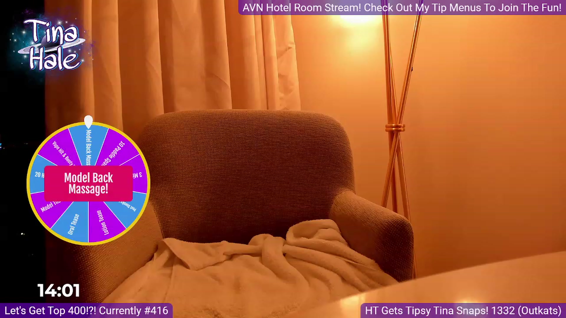 Gallery image thumbnail from TinaHale's myfreecams stream on, 01/27/2024, 06:49 image 12 of 20
