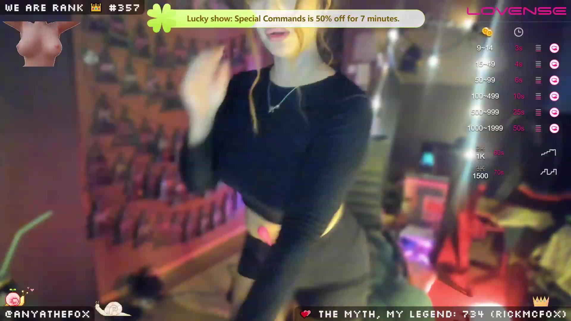 Gallery image thumbnail from Titcoin's myfreecams stream on, 01/07/2023, 10:21 image 10 of 20