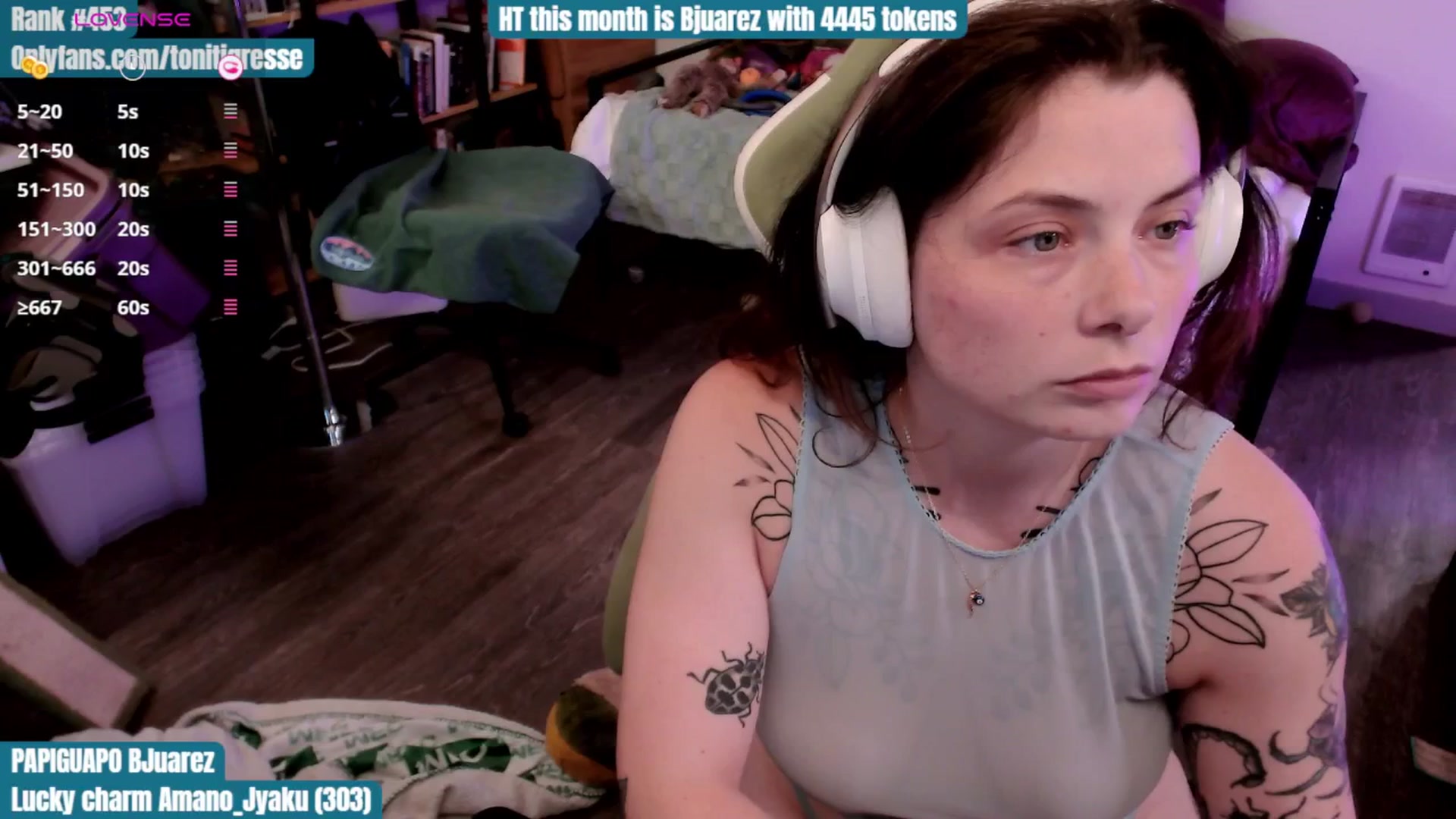 Gallery image thumbnail from ToniTigresse's myfreecams stream on, 08/29/2025, 02:14 image 4 of 20
