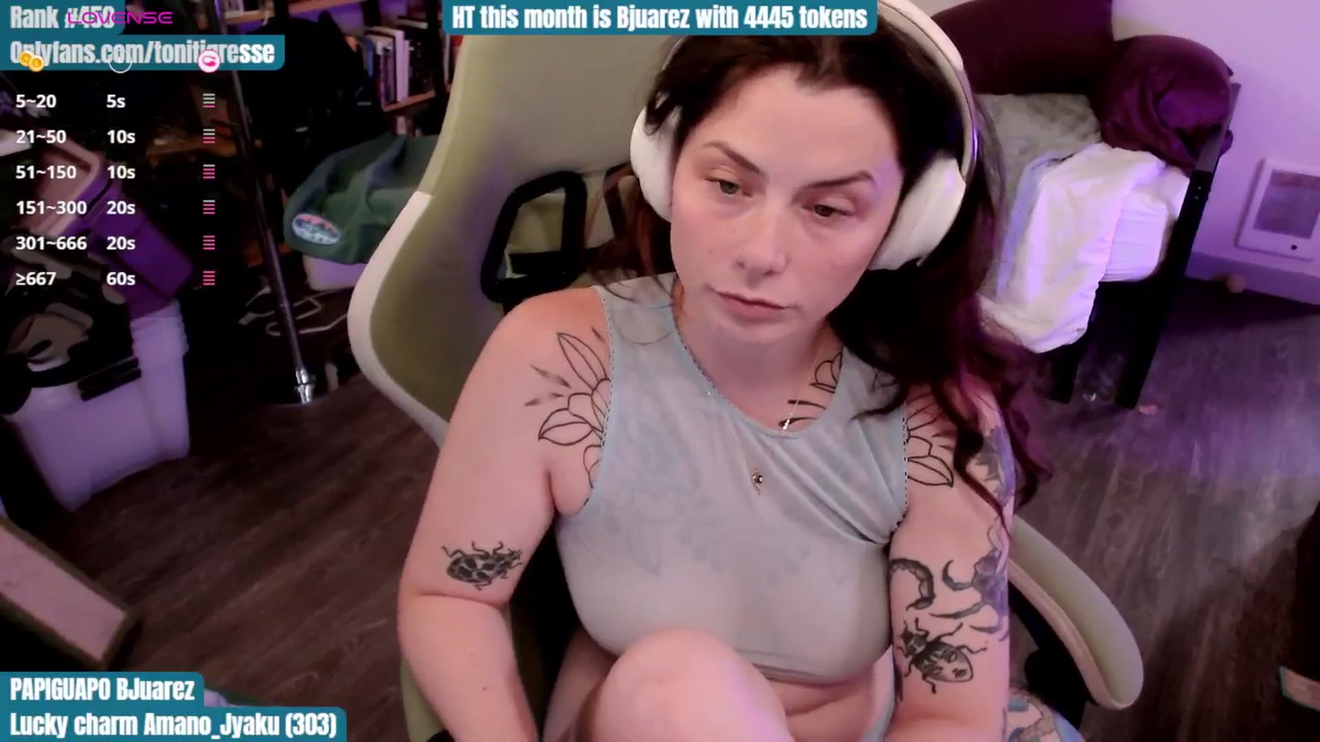 Gallery image thumbnail from ToniTigresse's myfreecams stream on, 08/29/2025, 02:14 image 10 of 20