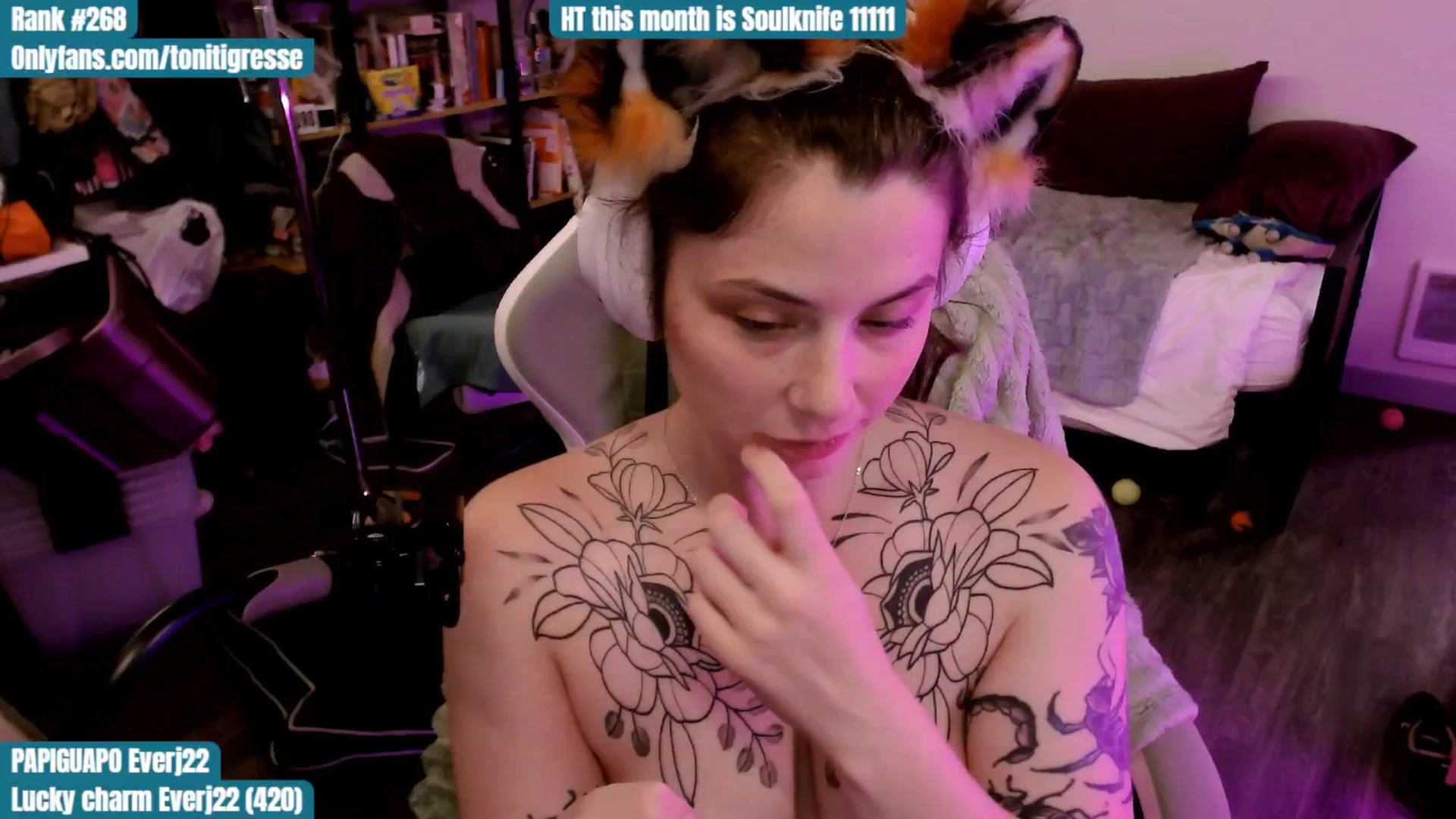 Gallery image thumbnail from ToniTigresse's myfreecams stream on, 09/08/2025, 01:07 image 7 of 20