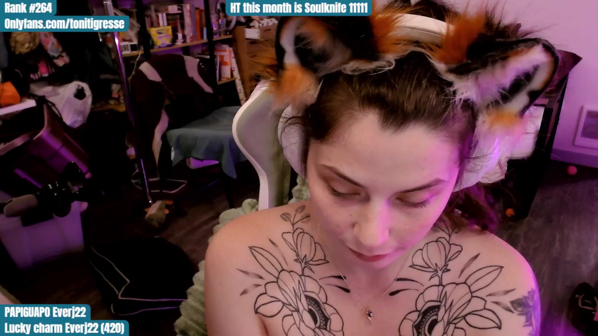 Gallery image thumbnail from ToniTigresse's myfreecams stream on, 09/08/2025, 01:07 image 17 of 20