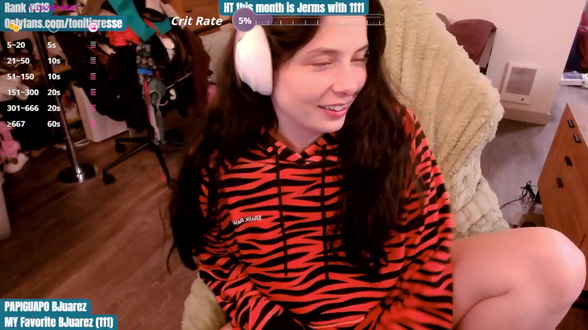 Gallery image thumbnail from ToniTigresse's myfreecams stream on, 10/14/2025, 24:58 image 6 of 20