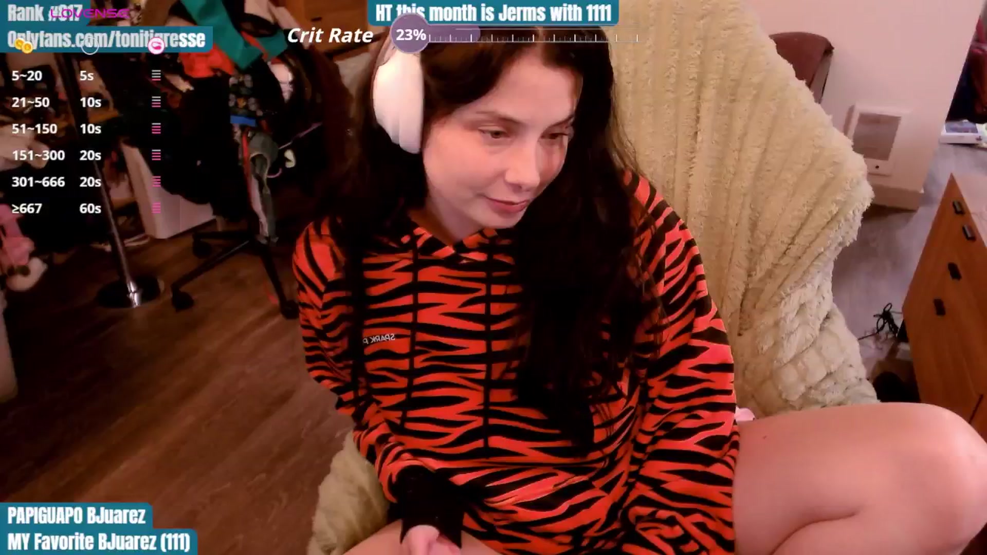 Gallery image thumbnail from ToniTigresse's myfreecams stream on, 10/14/2025, 24:58 image 8 of 20