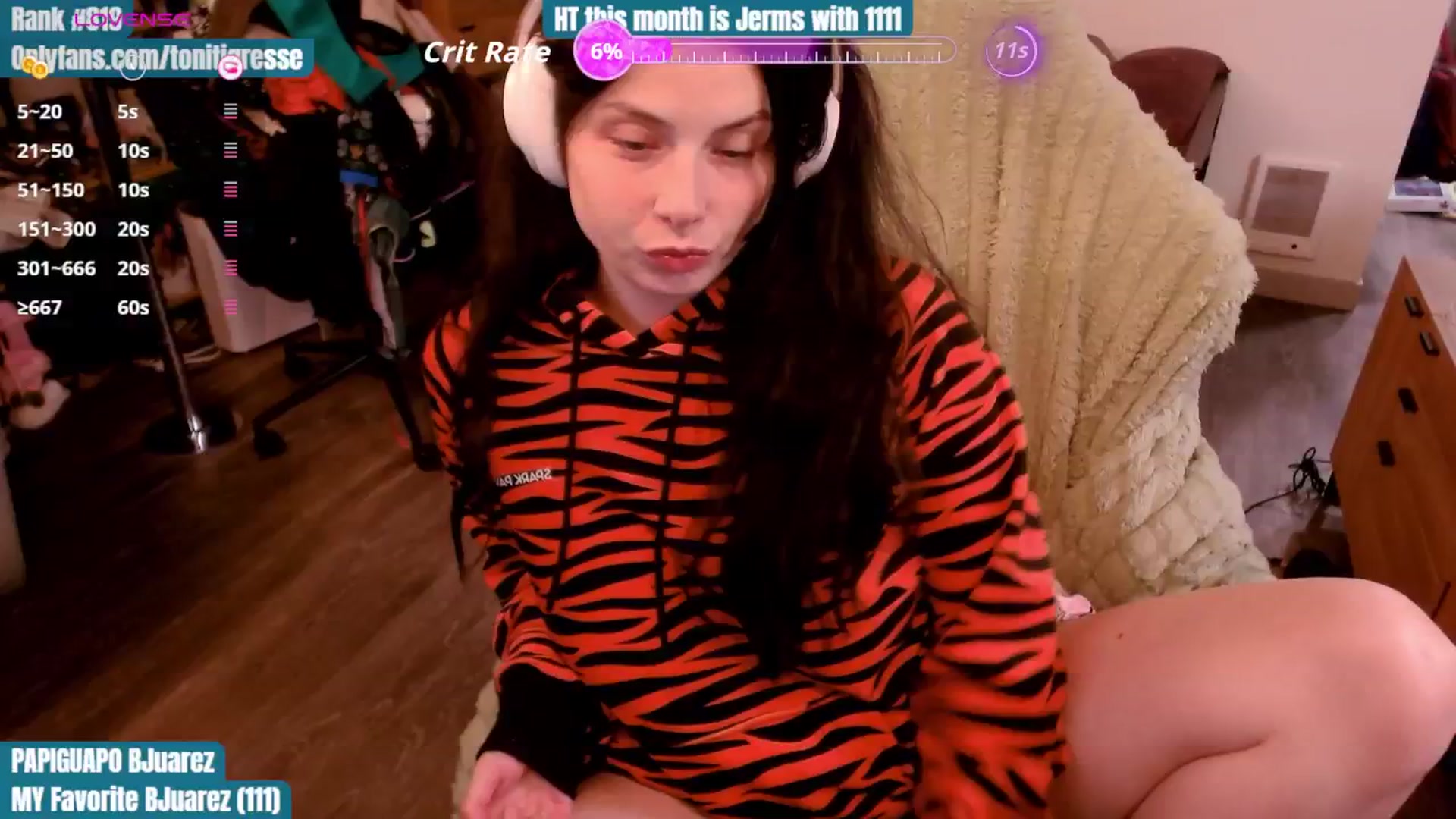 Gallery image thumbnail from ToniTigresse's myfreecams stream on, 10/14/2025, 24:58 image 7 of 20