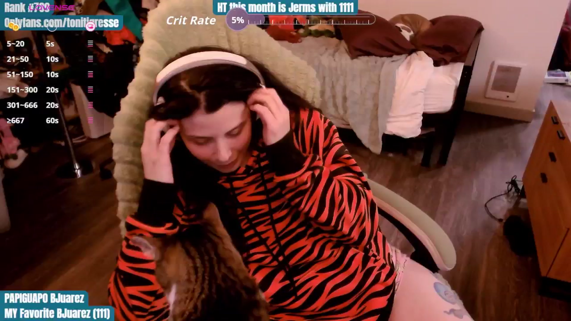 Gallery image thumbnail from ToniTigresse's myfreecams stream on, 10/14/2025, 24:58 image 18 of 20