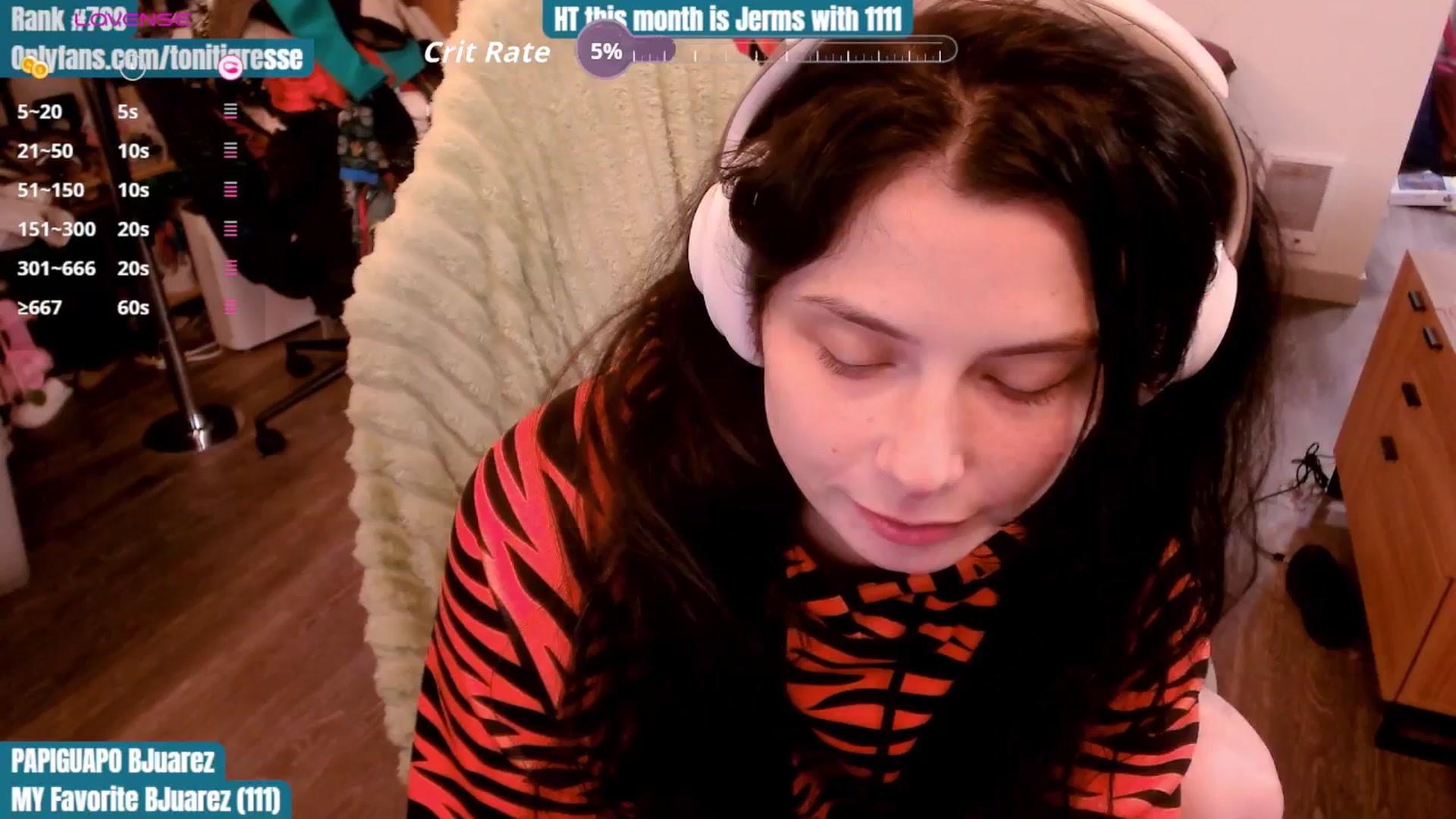 Gallery image thumbnail from ToniTigresse's myfreecams stream on, 10/14/2025, 24:58 image 14 of 20