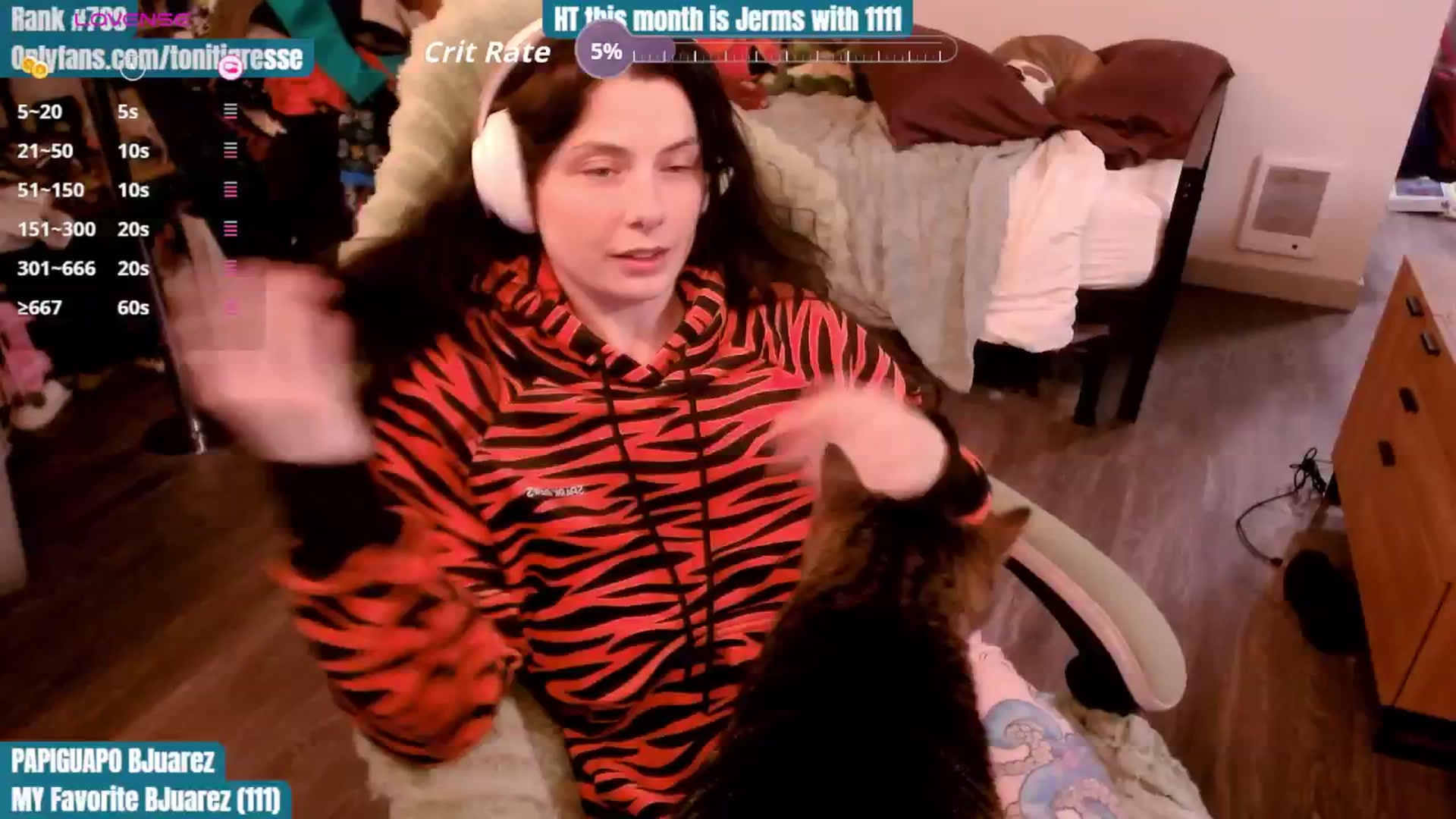Gallery image thumbnail from ToniTigresse's myfreecams stream on, 10/14/2025, 24:58 image 16 of 20