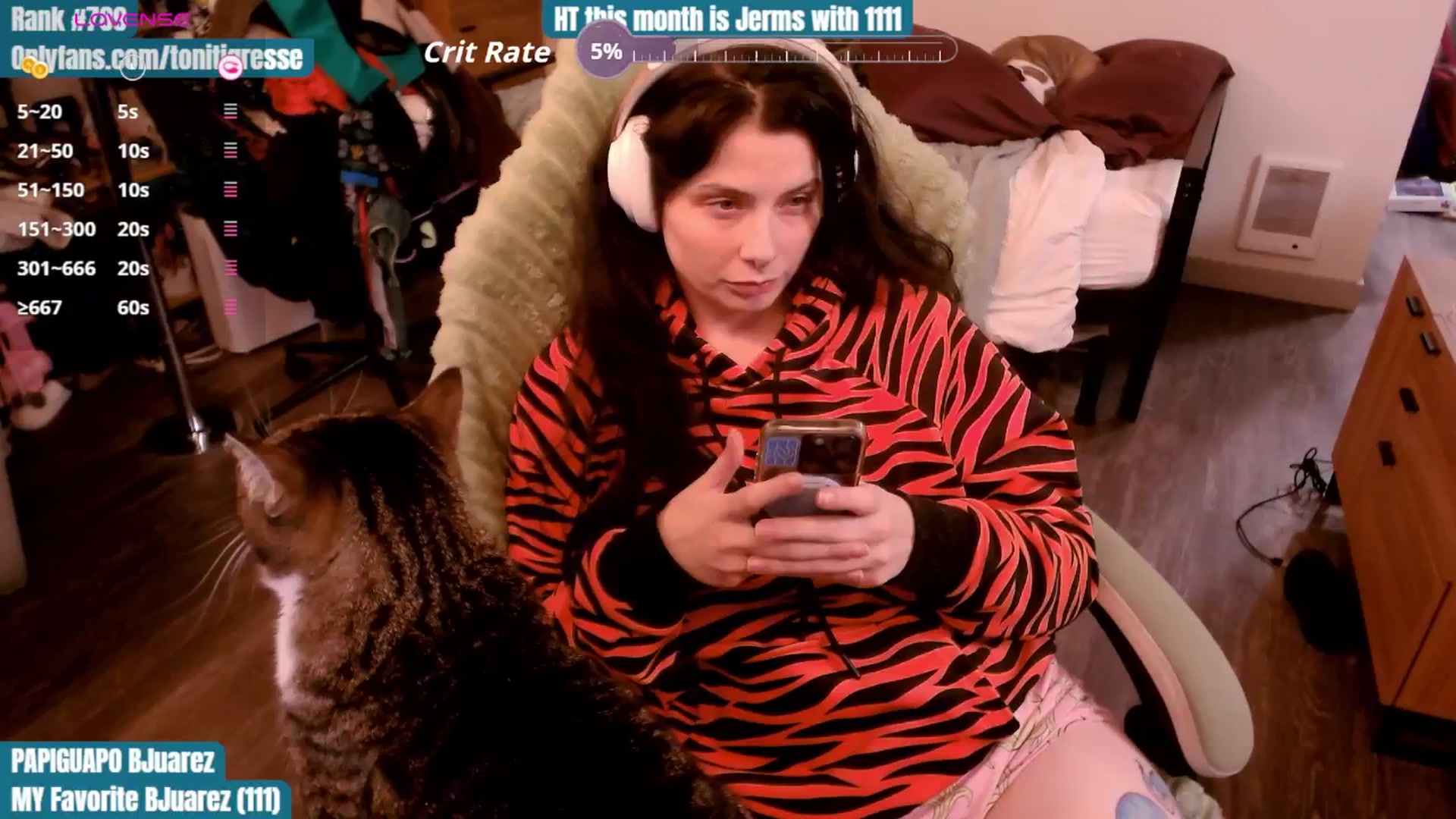 Gallery image thumbnail from ToniTigresse's myfreecams stream on, 10/14/2025, 24:58 image 17 of 20