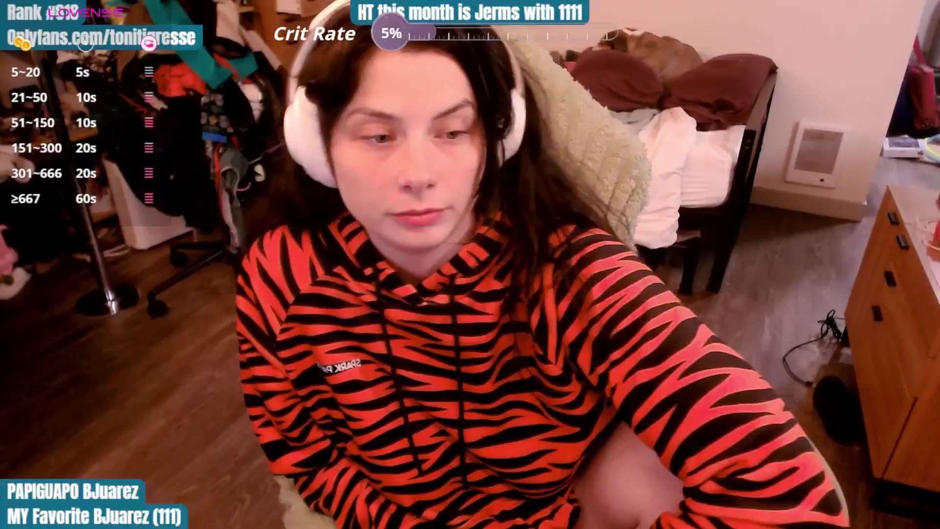 Gallery image thumbnail from ToniTigresse's myfreecams stream on, 10/14/2025, 24:58 image 3 of 20
