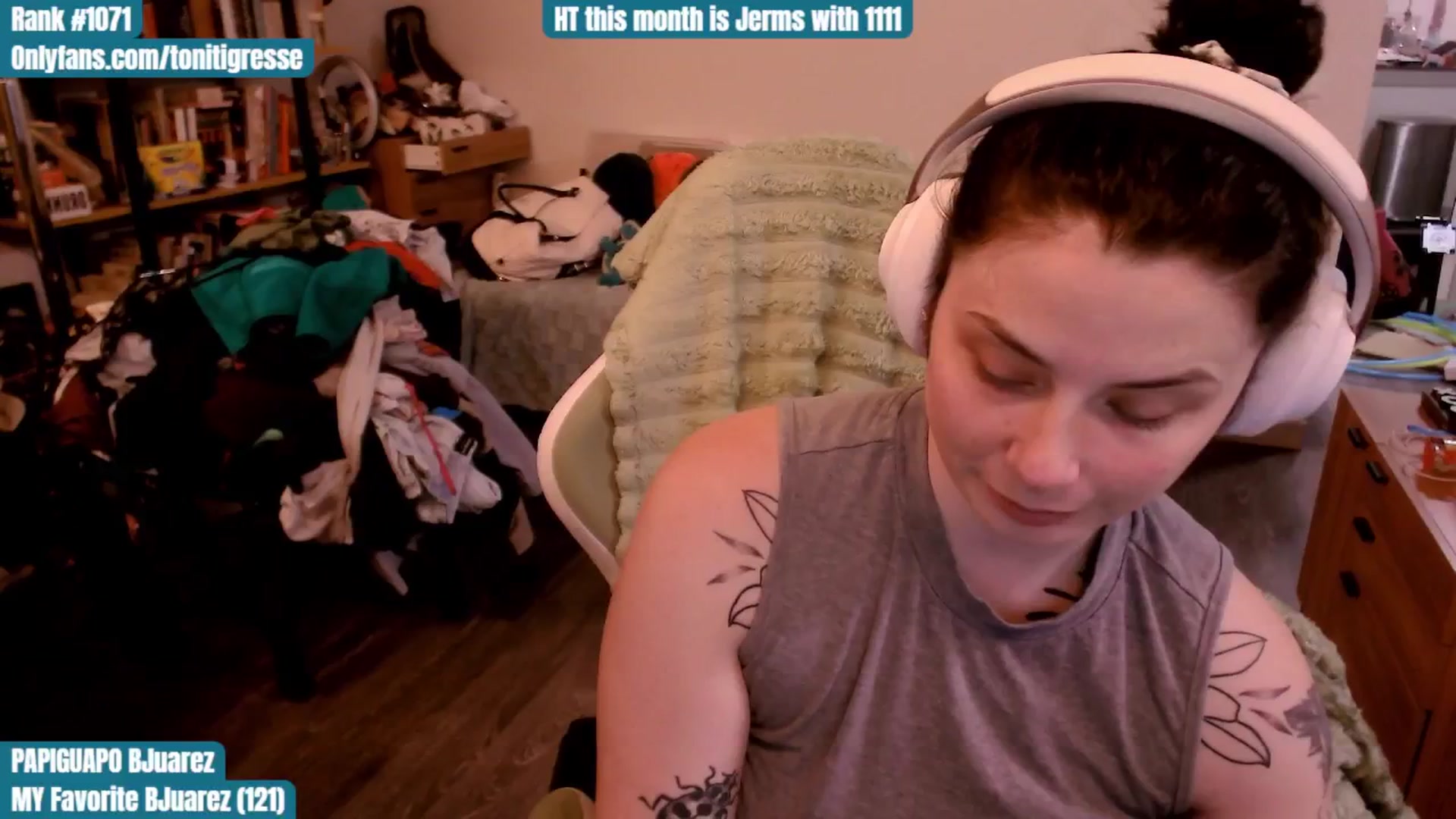 Gallery image thumbnail from ToniTigresse's myfreecams stream on, 10/19/2025, 03:07 image 7 of 20