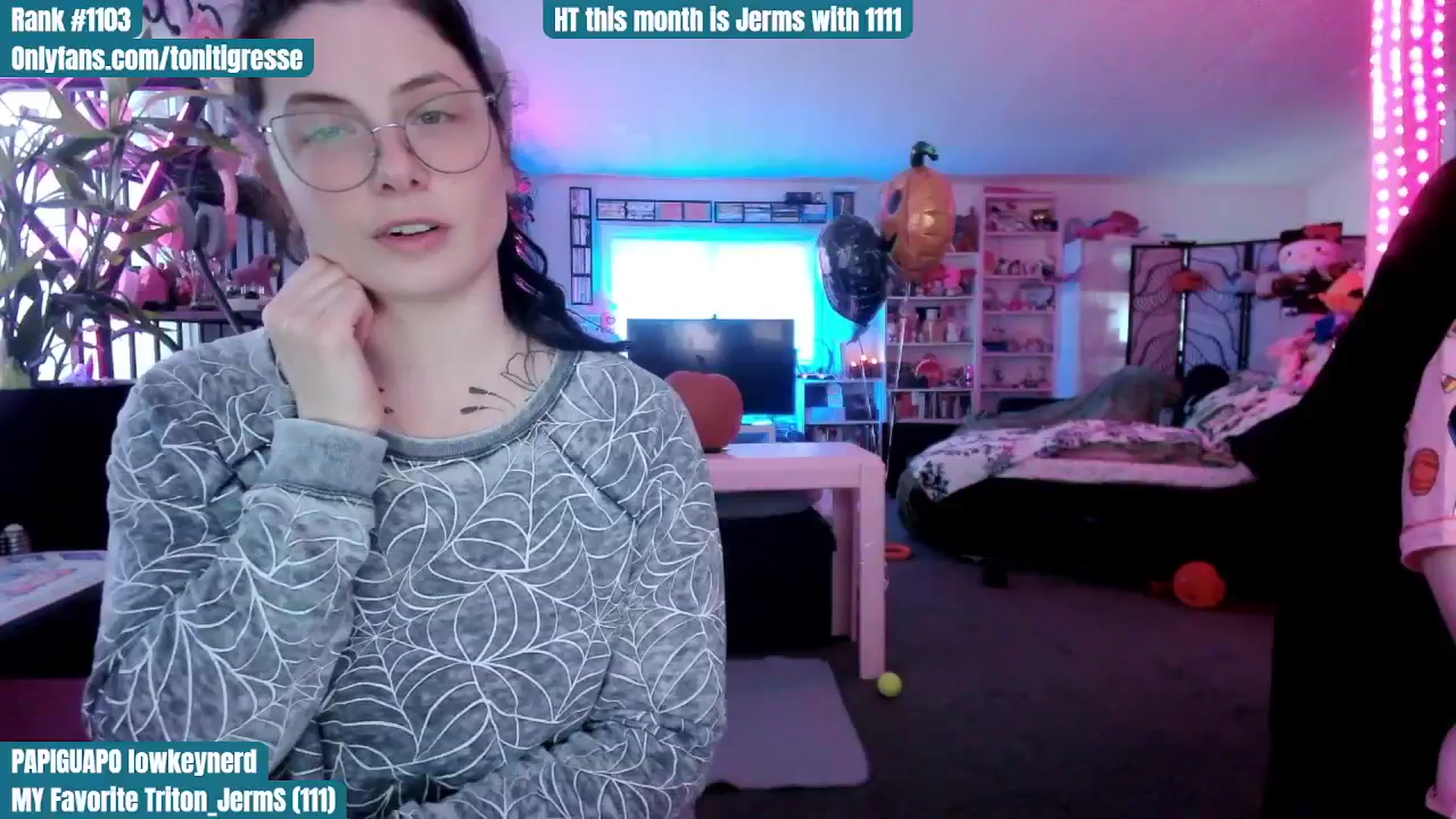 Gallery image thumbnail from ToniTigresse's myfreecams stream on, 10/22/2025, 02:12 image 9 of 20