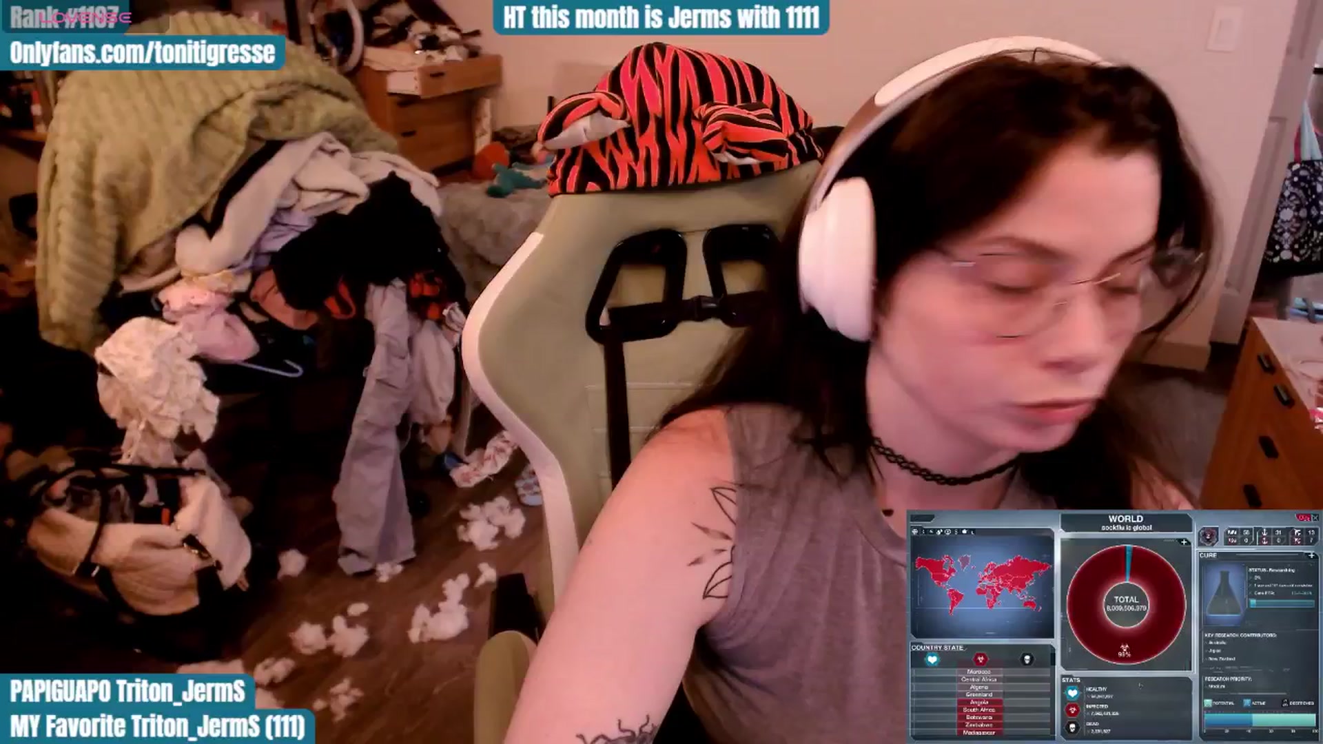 Gallery image thumbnail from ToniTigresse's myfreecams stream on, 10/24/2025, 01:55 image 15 of 20