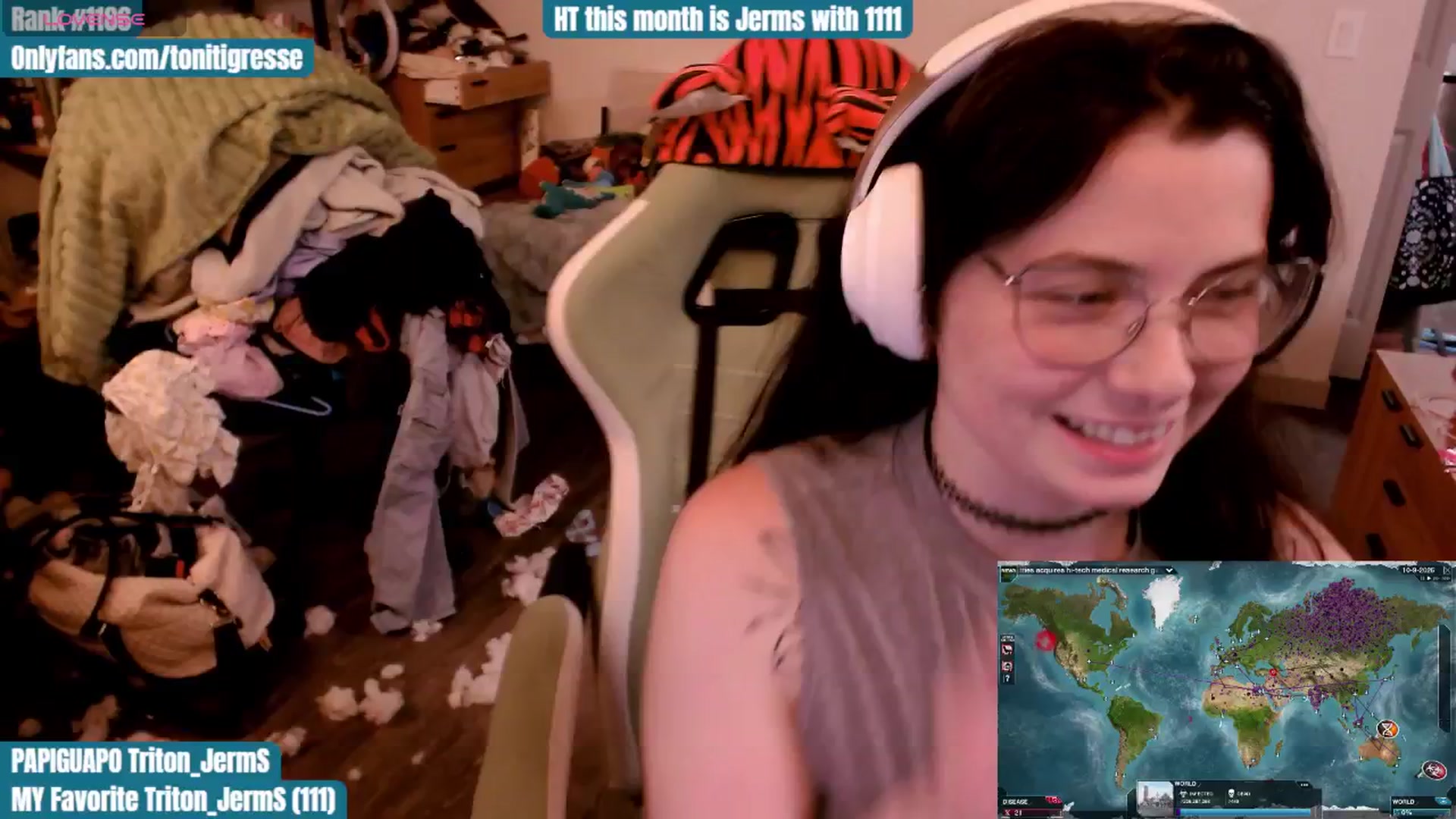 Gallery image thumbnail from ToniTigresse's myfreecams stream on, 10/24/2025, 01:55 image 4 of 20