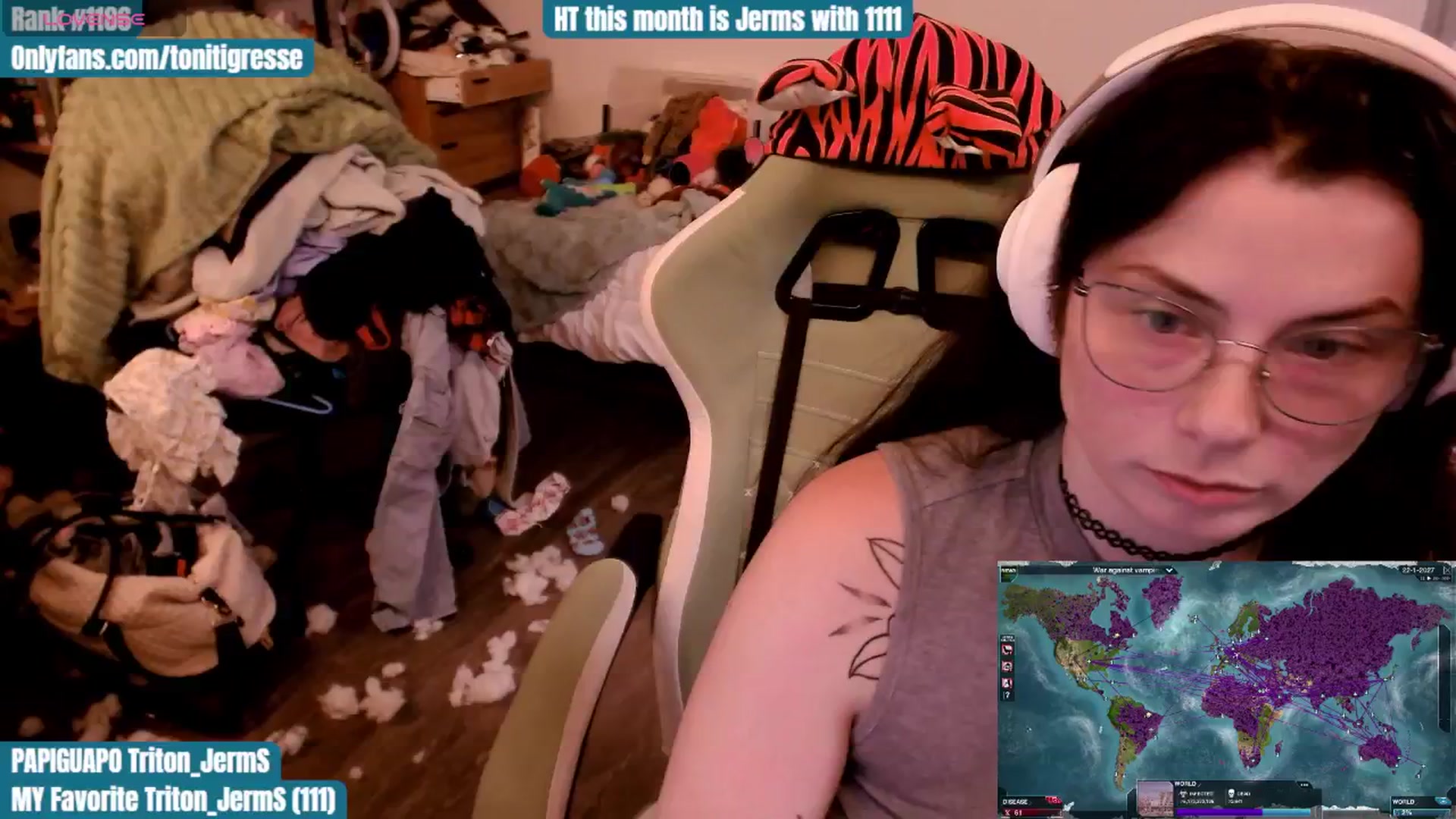 Gallery image thumbnail from ToniTigresse's myfreecams stream on, 10/24/2025, 01:55 image 5 of 20