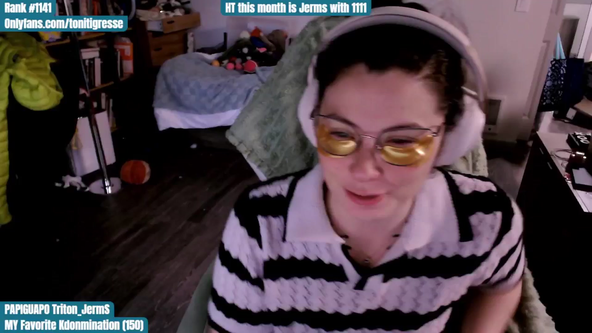 Gallery image thumbnail from ToniTigresse's myfreecams stream on, 10/30/2025, 24:02 image 3 of 20