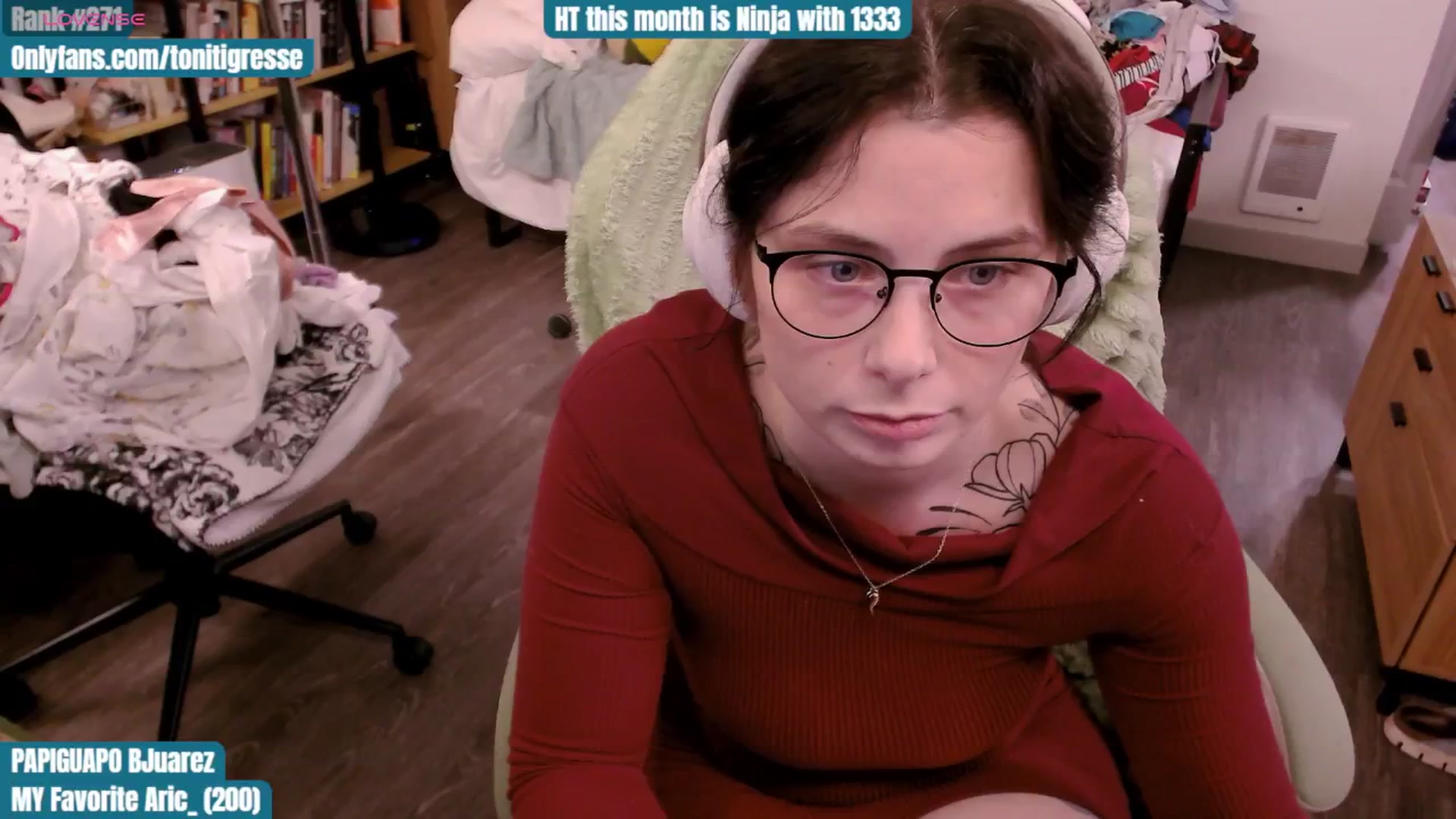 Gallery image thumbnail from ToniTigresse's myfreecams stream on, 11/05/2025, 03:38 image 17 of 20
