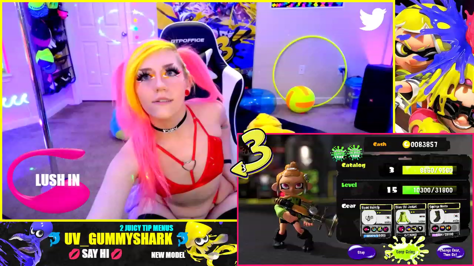 Gallery image thumbnail from UV_GUMMYSHARK's myfreecams stream on, 02/13/2023, 06:03 image 6 of 20