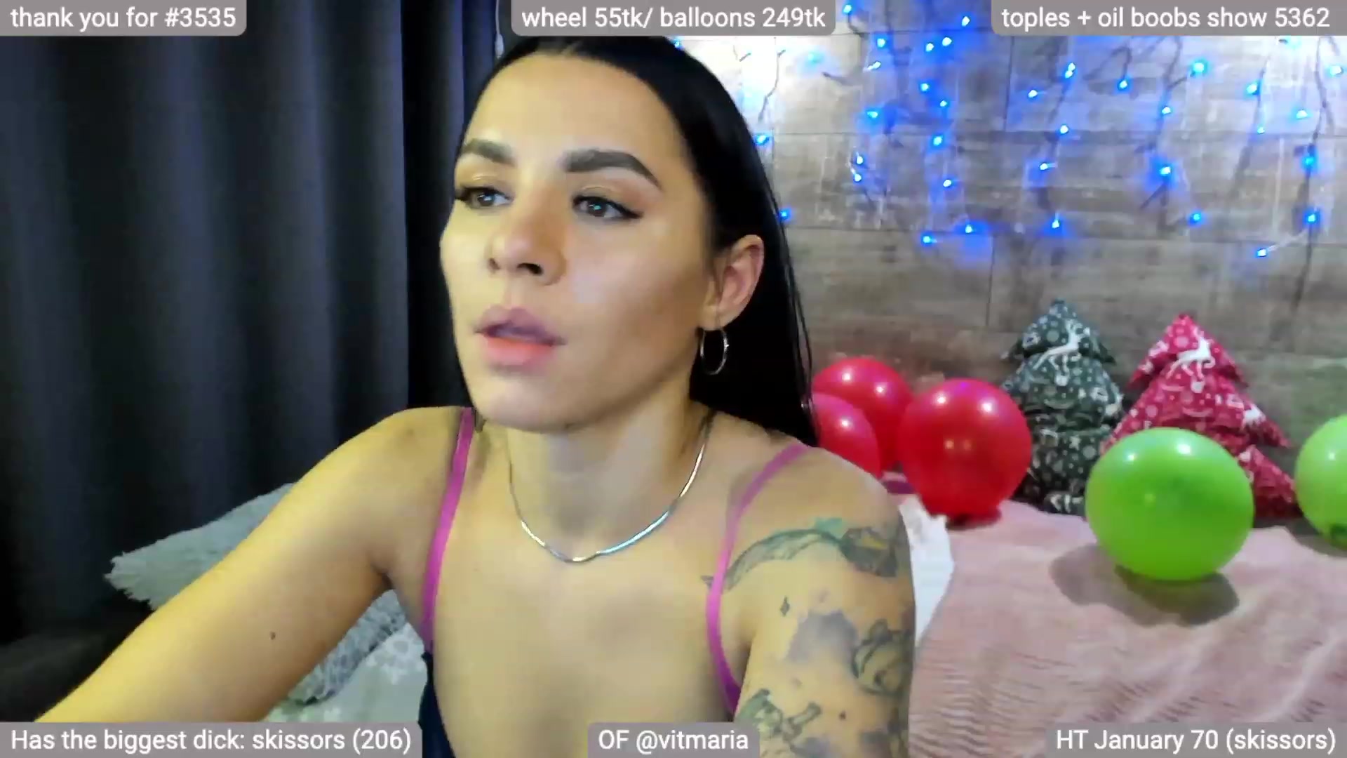 Gallery image thumbnail from ViViMaria's myfreecams stream on, 01/03/2023, 01:55 image 6 of 20