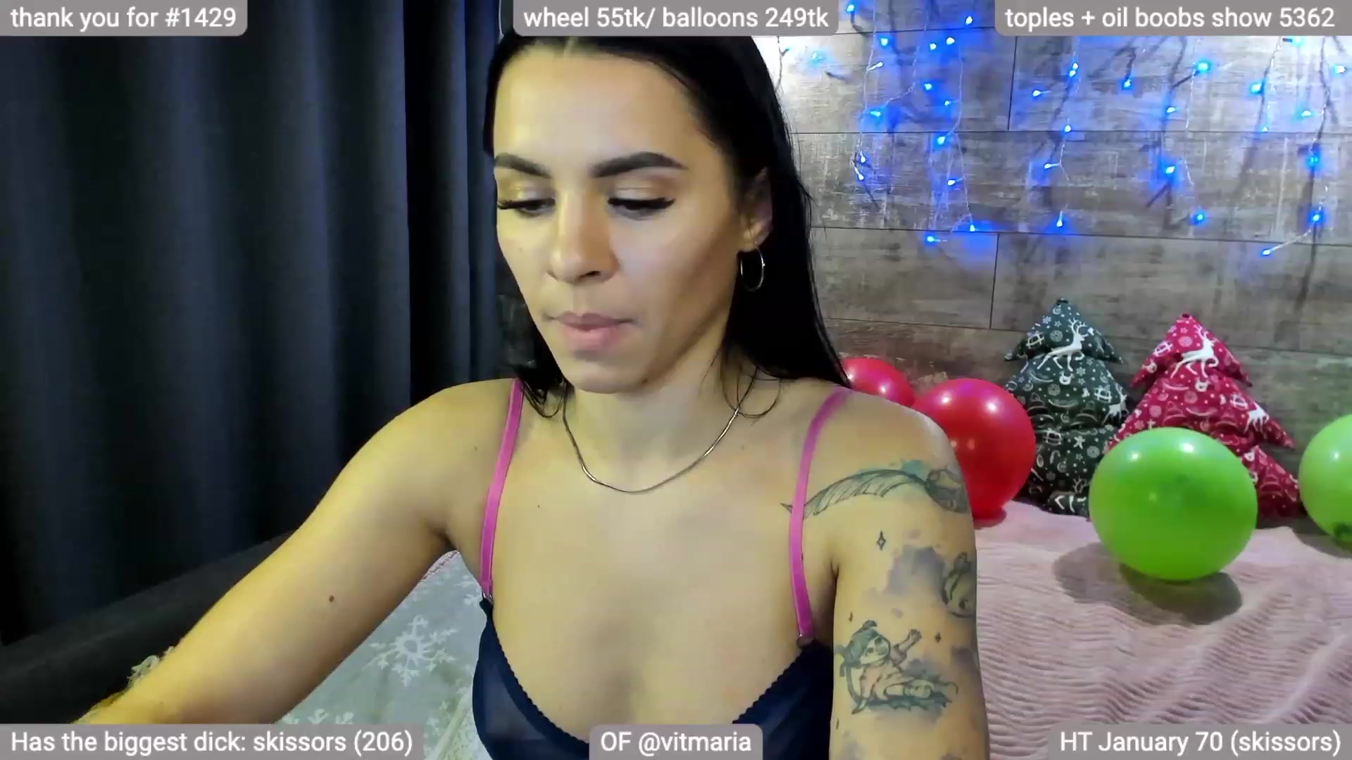 Gallery image thumbnail from ViViMaria's myfreecams stream on, 01/03/2023, 01:55 image 13 of 20