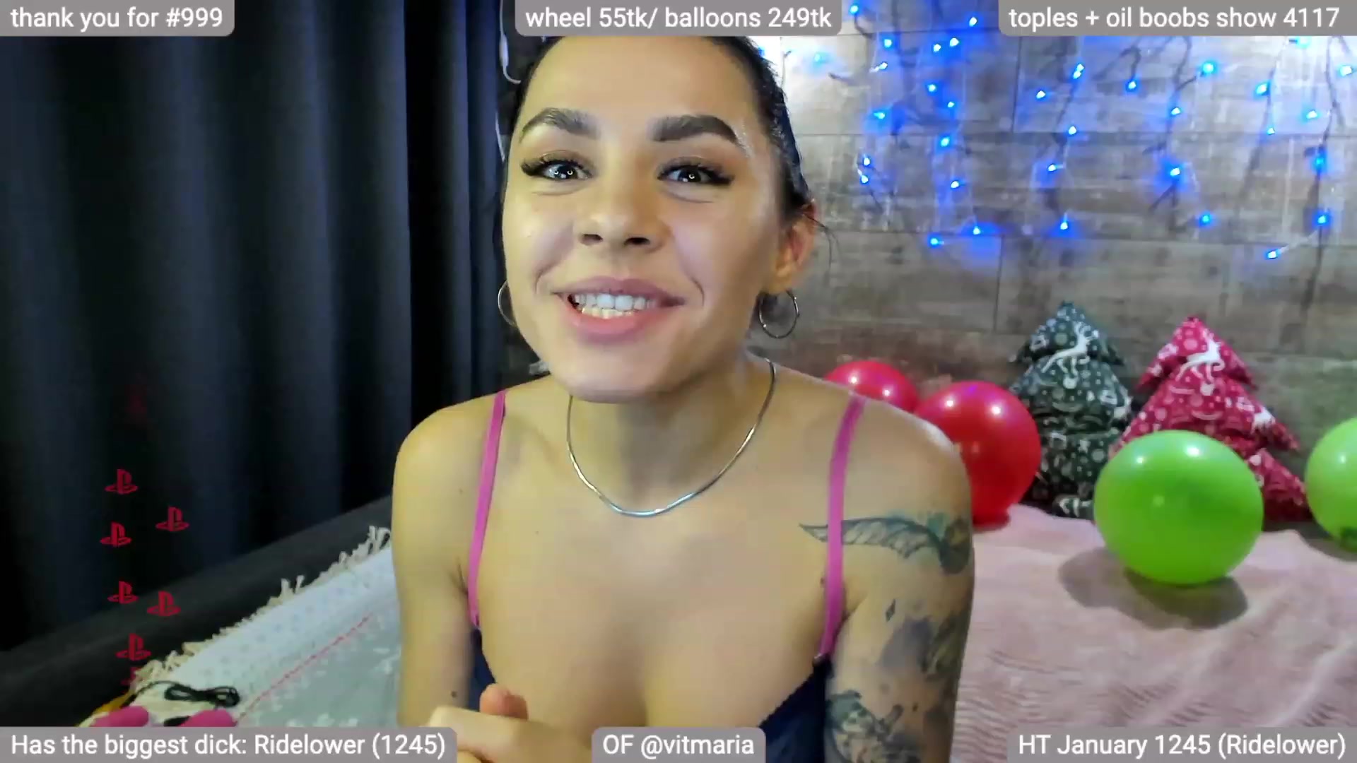 Gallery image thumbnail from ViViMaria's myfreecams stream on, 01/03/2023, 01:55 image 17 of 20