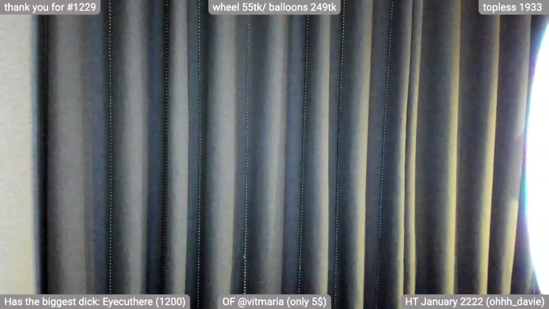 Gallery image thumbnail from ViViMaria's myfreecams stream on, 01/19/2023, 01:07 image 14 of 20