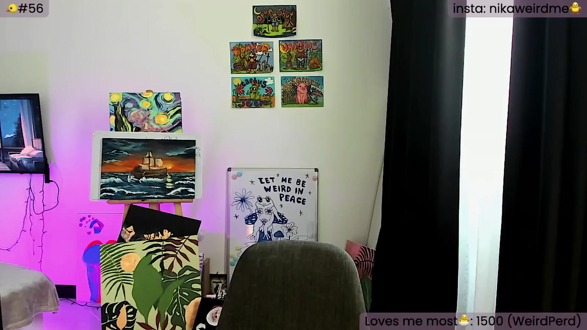Gallery image thumbnail from WeirdMe's myfreecams stream on, 05/27/2024, 08:47 image 13 of 20