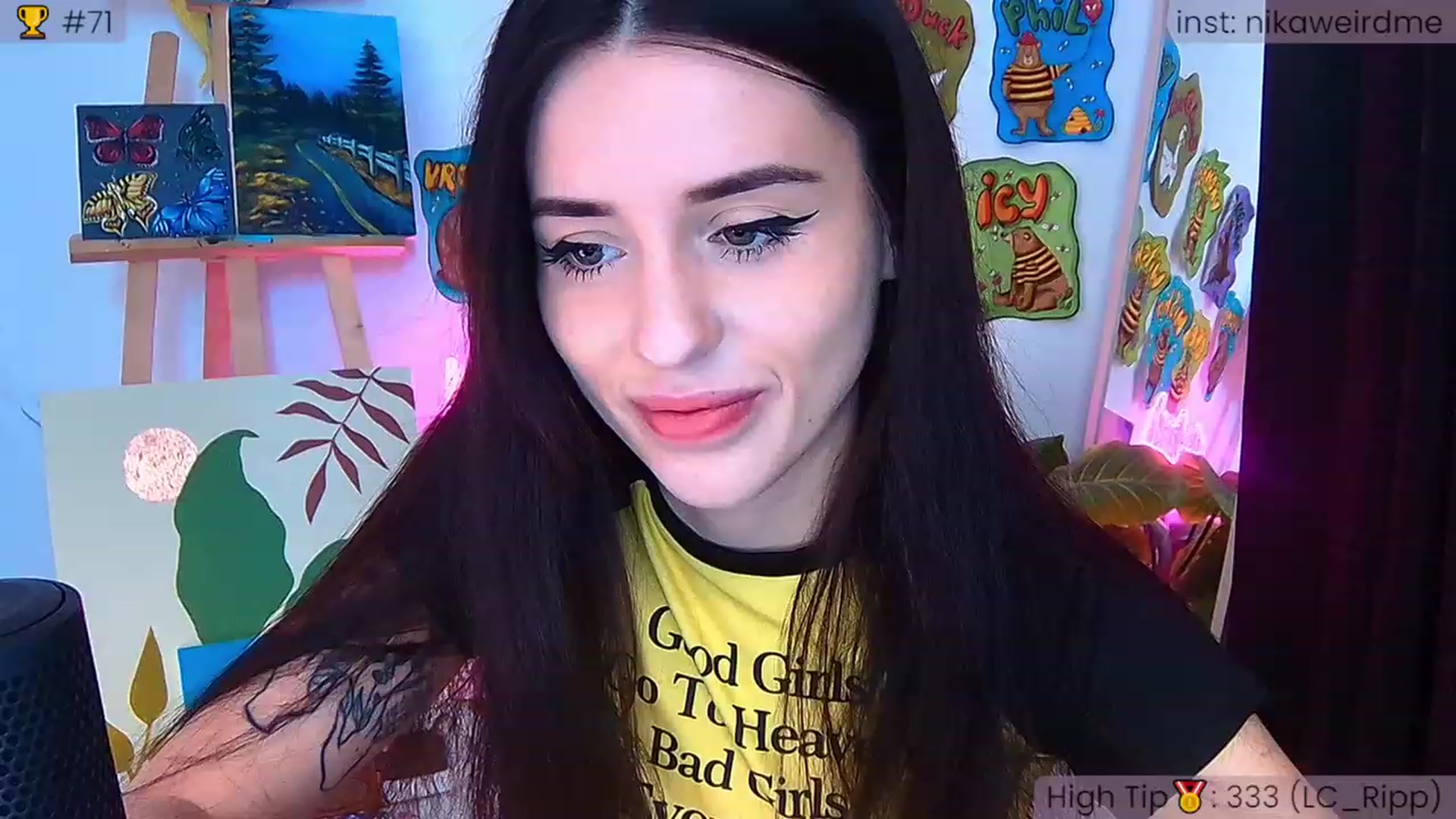 Gallery image thumbnail from WeirdNikusik's myfreecams stream on, 09/30/2023, 09:11 image 19 of 20