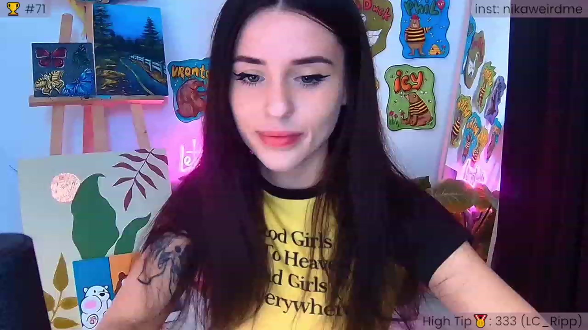 Gallery image thumbnail from WeirdNikusik's myfreecams stream on, 09/30/2023, 09:11 image 17 of 20