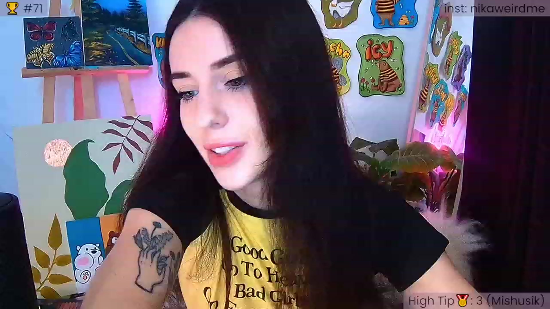 Gallery image thumbnail from WeirdNikusik's myfreecams stream on, 09/30/2023, 09:11 image 2 of 20