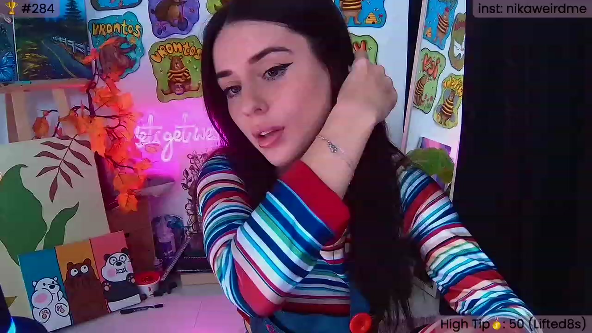 Gallery image thumbnail from WeirdNikusik's myfreecams stream on, 10/08/2023, 13:31 image 3 of 20