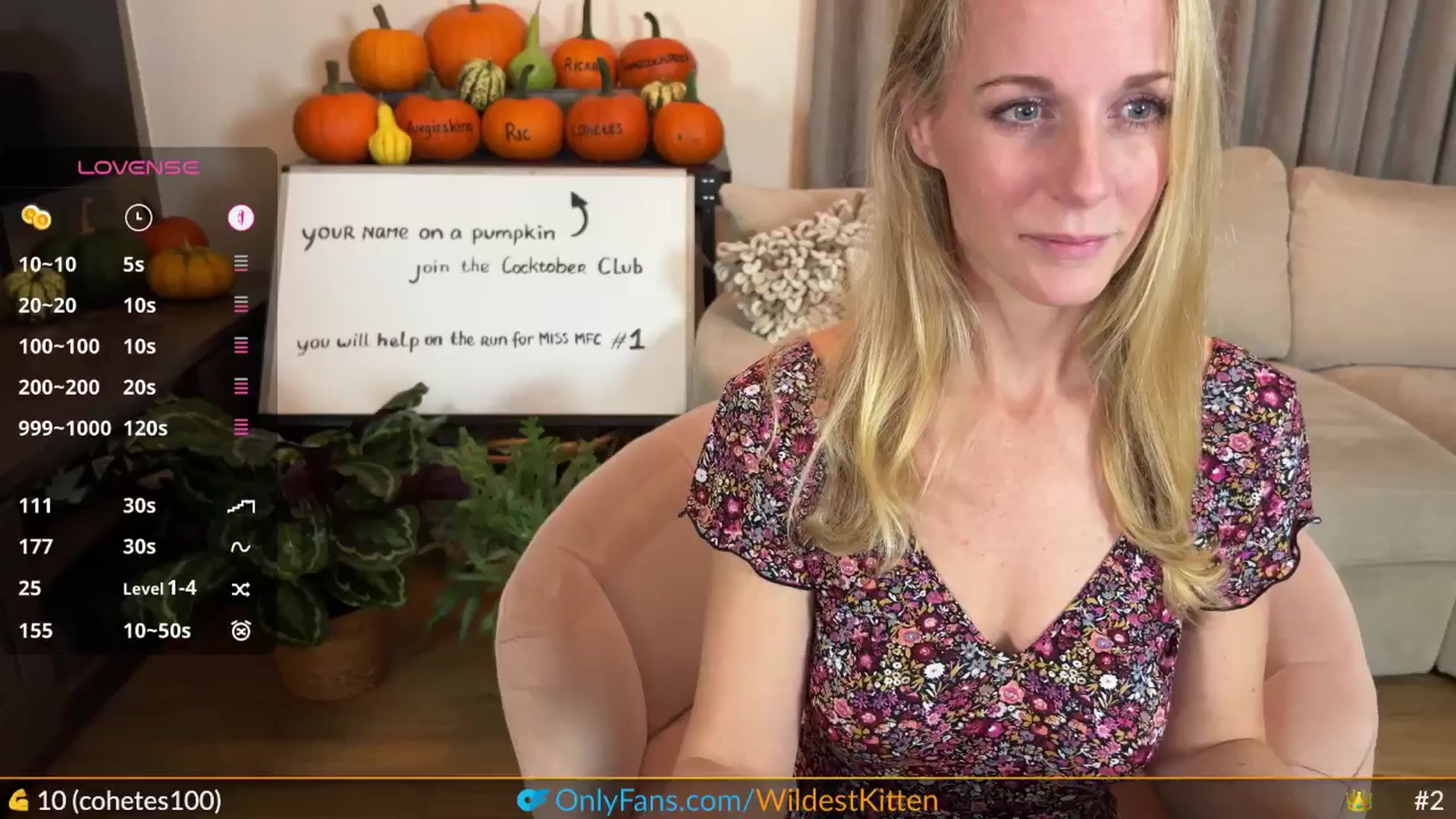 Gallery image thumbnail from WildestKitten's myfreecams stream on, 10/12/2025, 21:40 image 1 of 20
