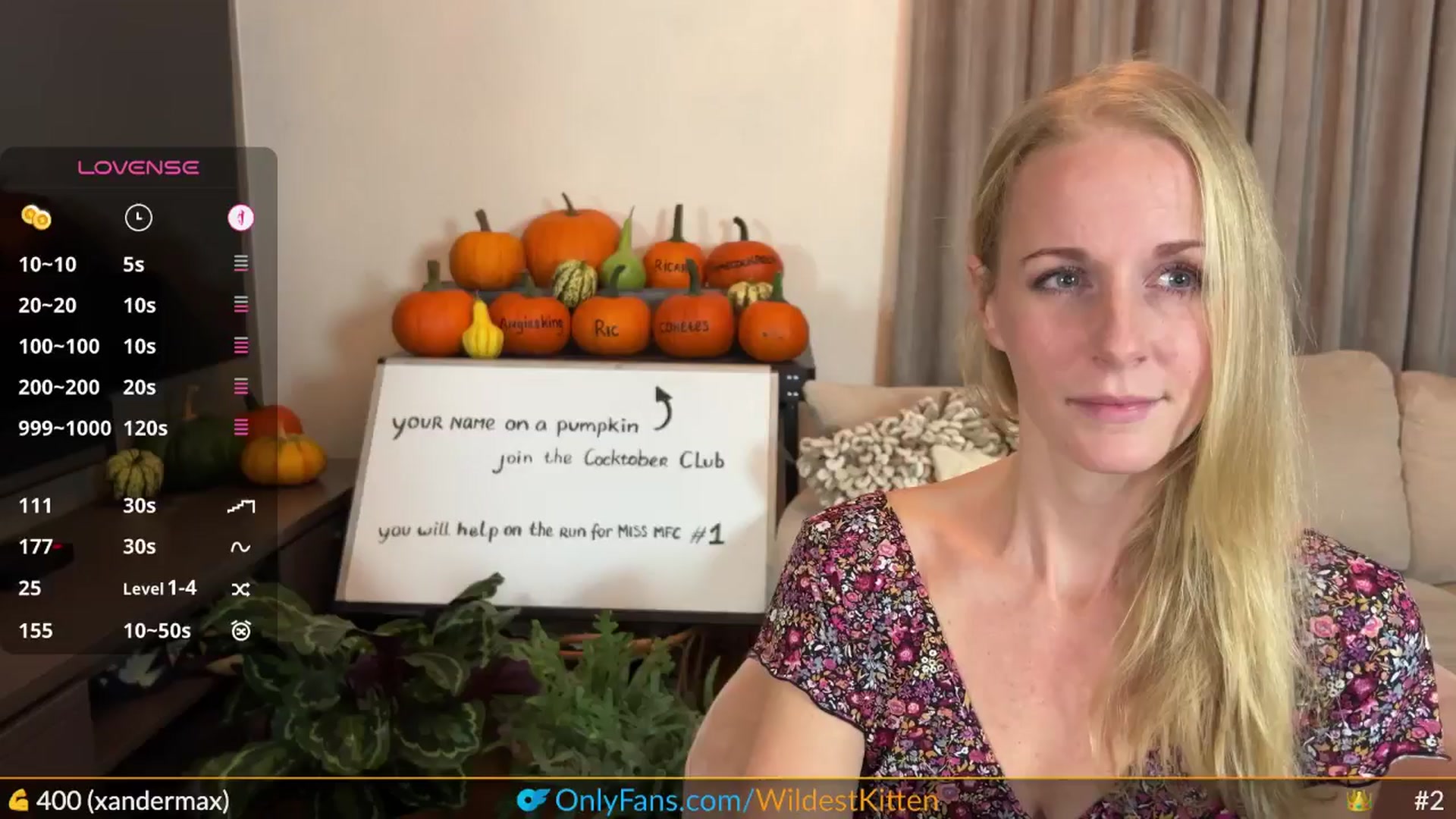 Gallery image thumbnail from WildestKitten's myfreecams stream on, 10/12/2025, 21:40 image 2 of 20