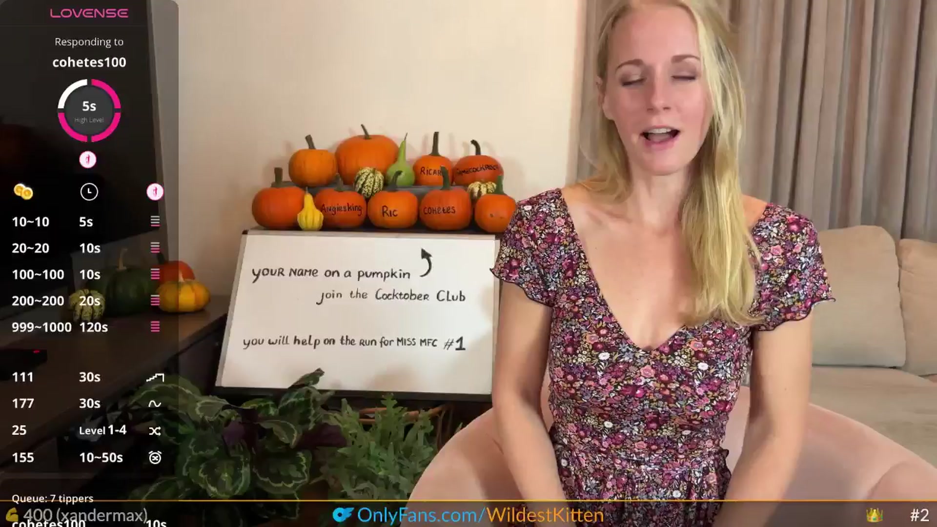 Gallery image thumbnail from WildestKitten's myfreecams stream on, 10/12/2025, 21:40 image 4 of 20