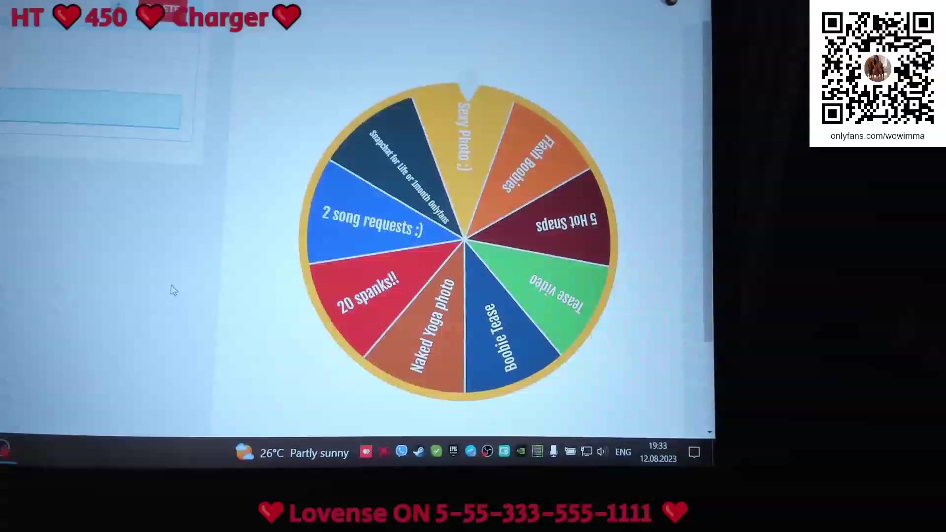 Gallery image thumbnail from WoWImmA's myfreecams stream on, 08/12/2023, 17:25 image 10 of 20