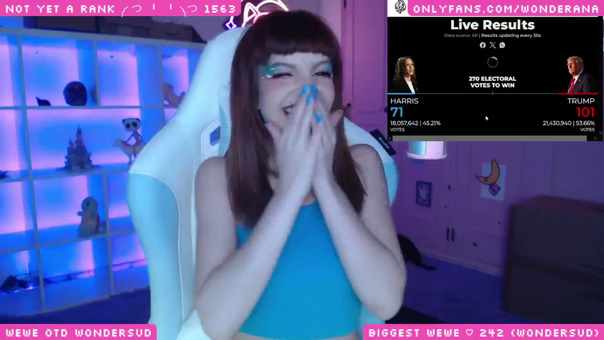 Gallery image thumbnail from WonderAna's myfreecams stream on, 11/06/2024, 07:33 image 2 of 20