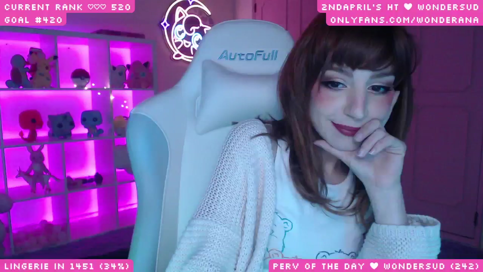 Gallery image thumbnail from WonderAna's myfreecams stream on, 05/04/2025, 21:56 image 4 of 20