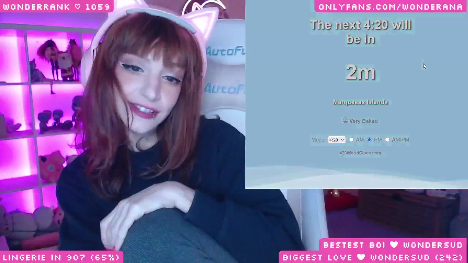 Gallery image thumbnail from WonderAna's myfreecams stream on, 11/23/2025, 02:34 image 16 of 20