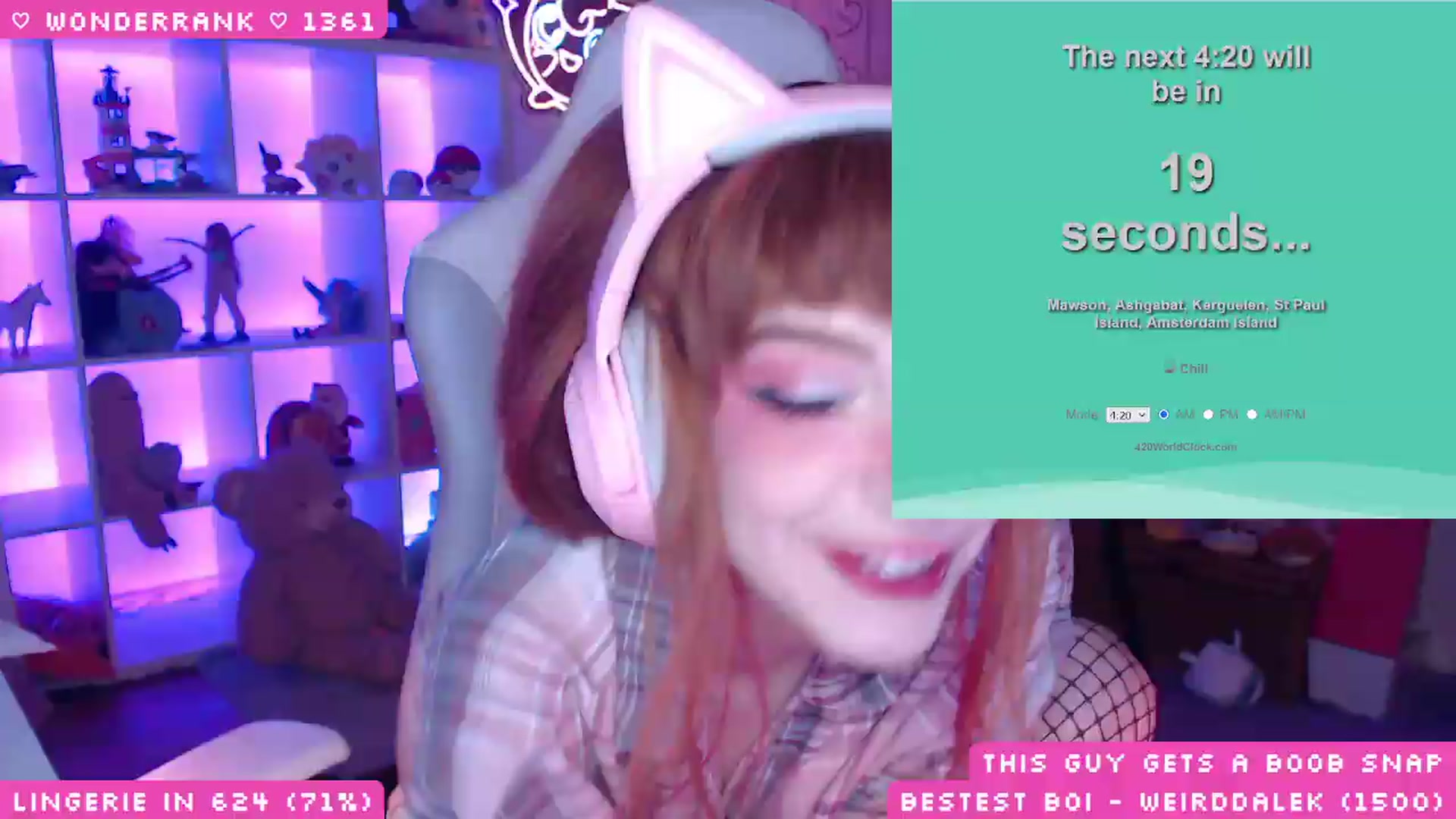 Gallery image thumbnail from WonderAna's myfreecams stream on, 07/17/2026, 24:02 image 11 of 20