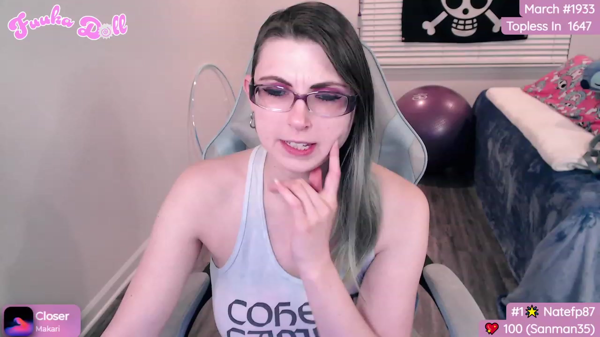 Gallery image thumbnail from XFuukaX's myfreecams stream on, 03/02/2024, 04:51 image 6 of 20