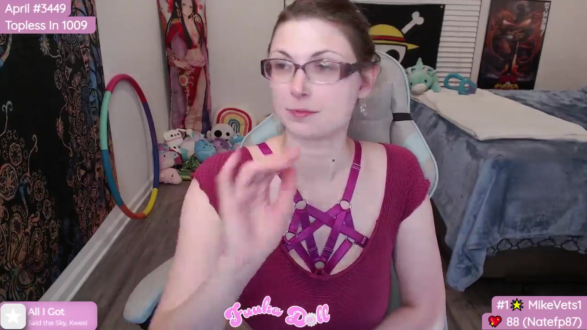 Gallery image thumbnail from XFuukaX's myfreecams stream on, 04/05/2024, 04:46 image 6 of 20