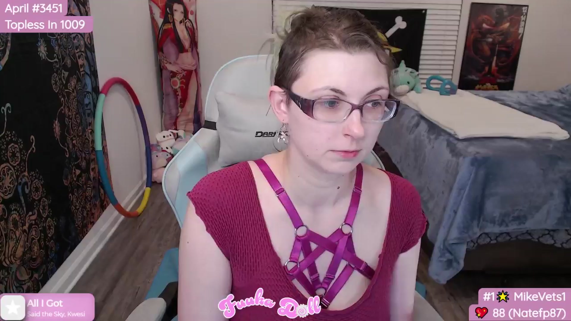 Gallery image thumbnail from XFuukaX's myfreecams stream on, 04/05/2024, 04:46 image 7 of 20