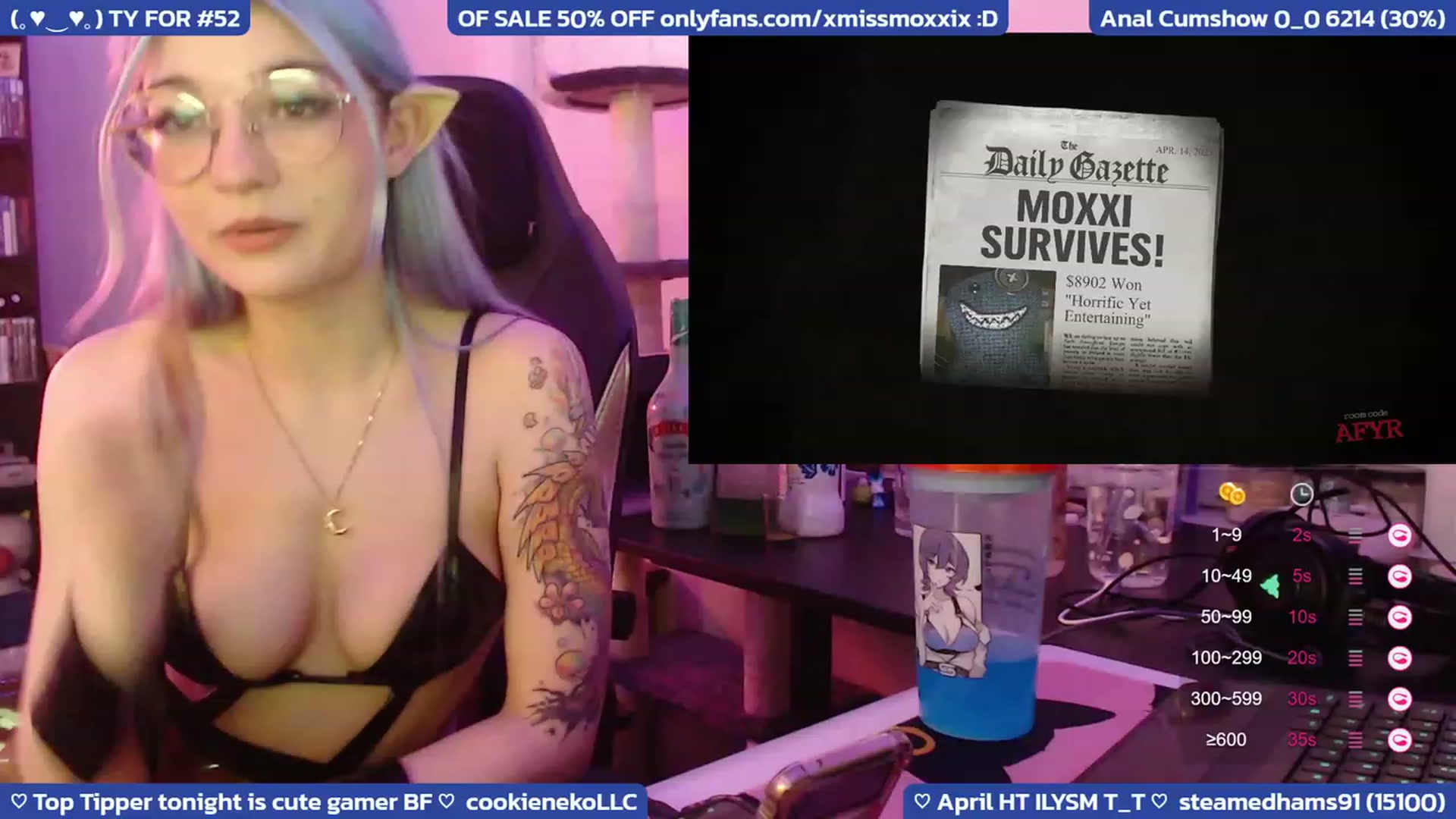 Gallery image thumbnail from XMissMoxxiX's myfreecams stream on, 04/15/2023, 06:20 image 14 of 20
